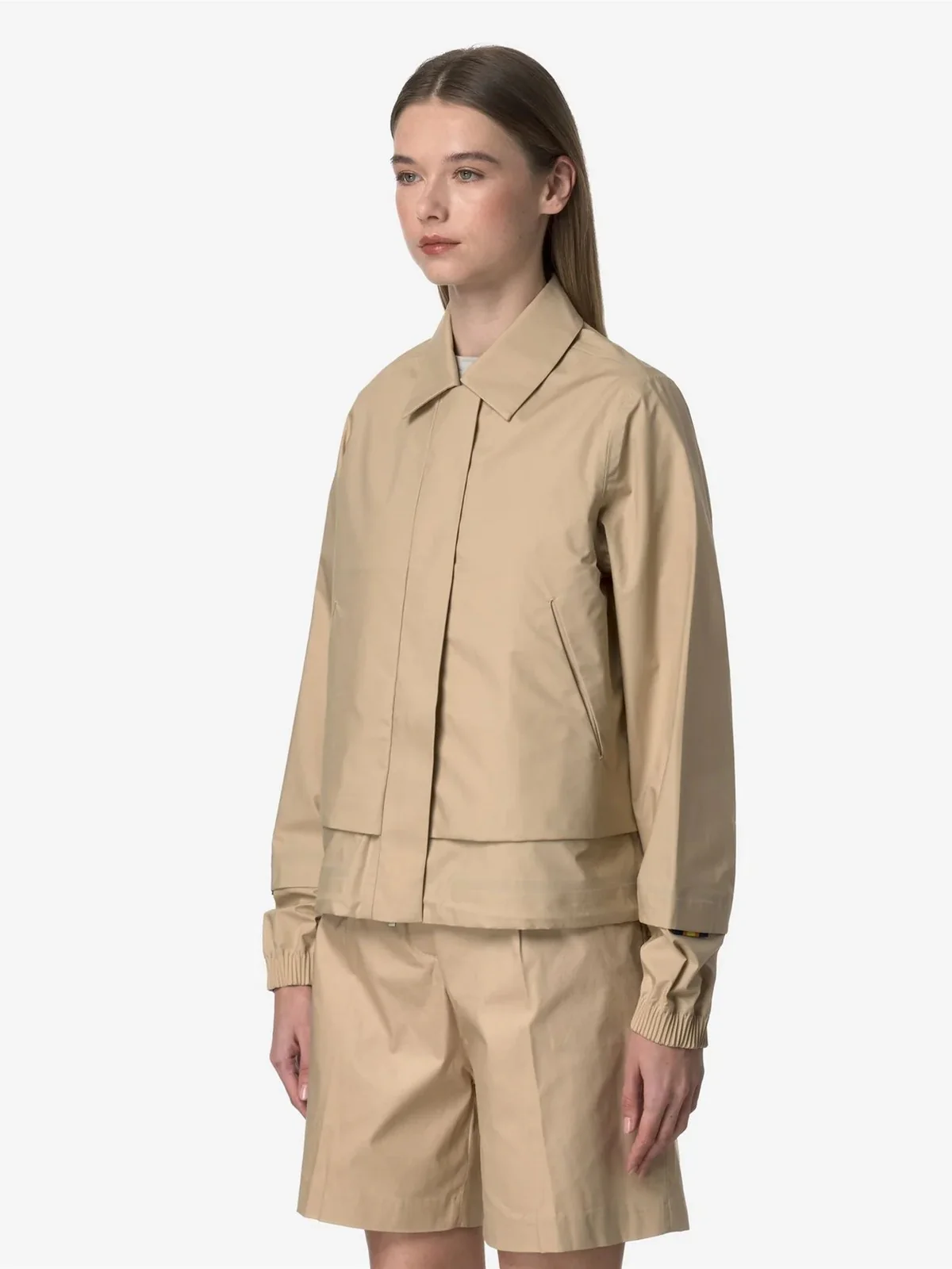 K-WAY Giubbino Donna ISARTY 3L POPLIN K7132SW AZI Beige - Image 5