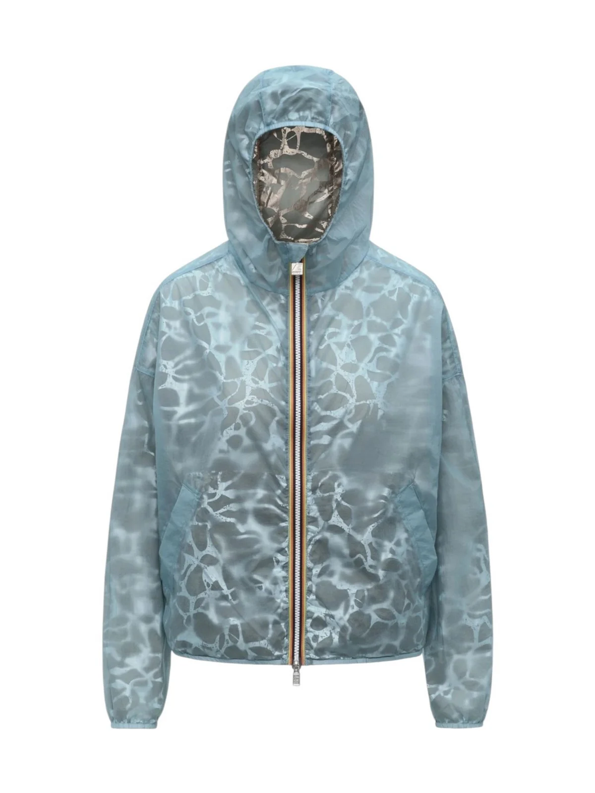 K-WAY Giubbino Donna LAURETTE SUPER LIGHT LAMI DOUB K7137JW C0R Beige-Blue Laminated - Image 2