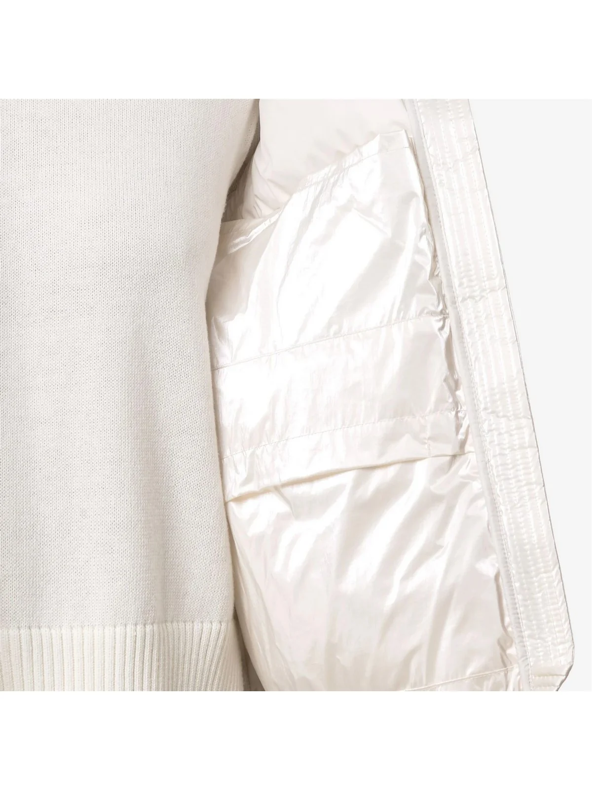 K-WAY Giubbino Donna LETHILLE THERMO PEARLY K7136MW B2Z WHITE GARDENIA COMBO - Image 5