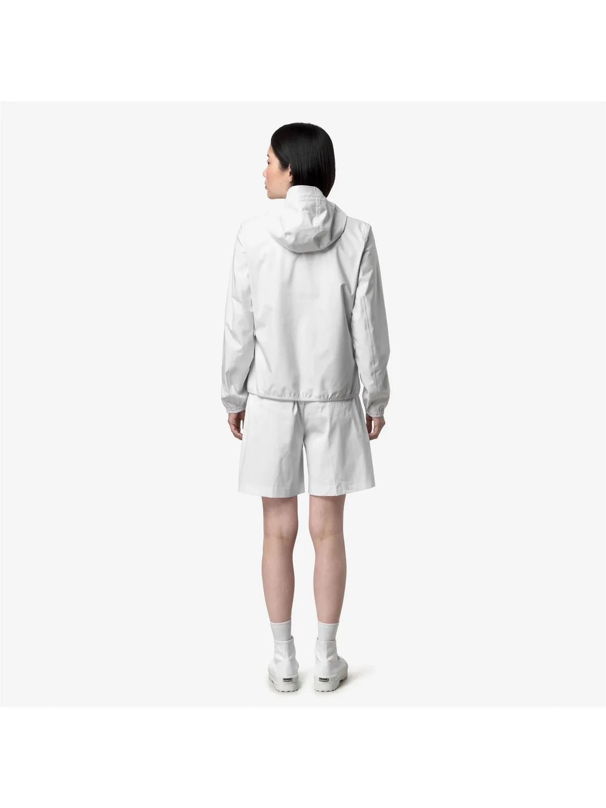 K-WAY Giubbino Donna LIL 2.0 STRETCH DOT K21346W 001 WHITE - Image 2