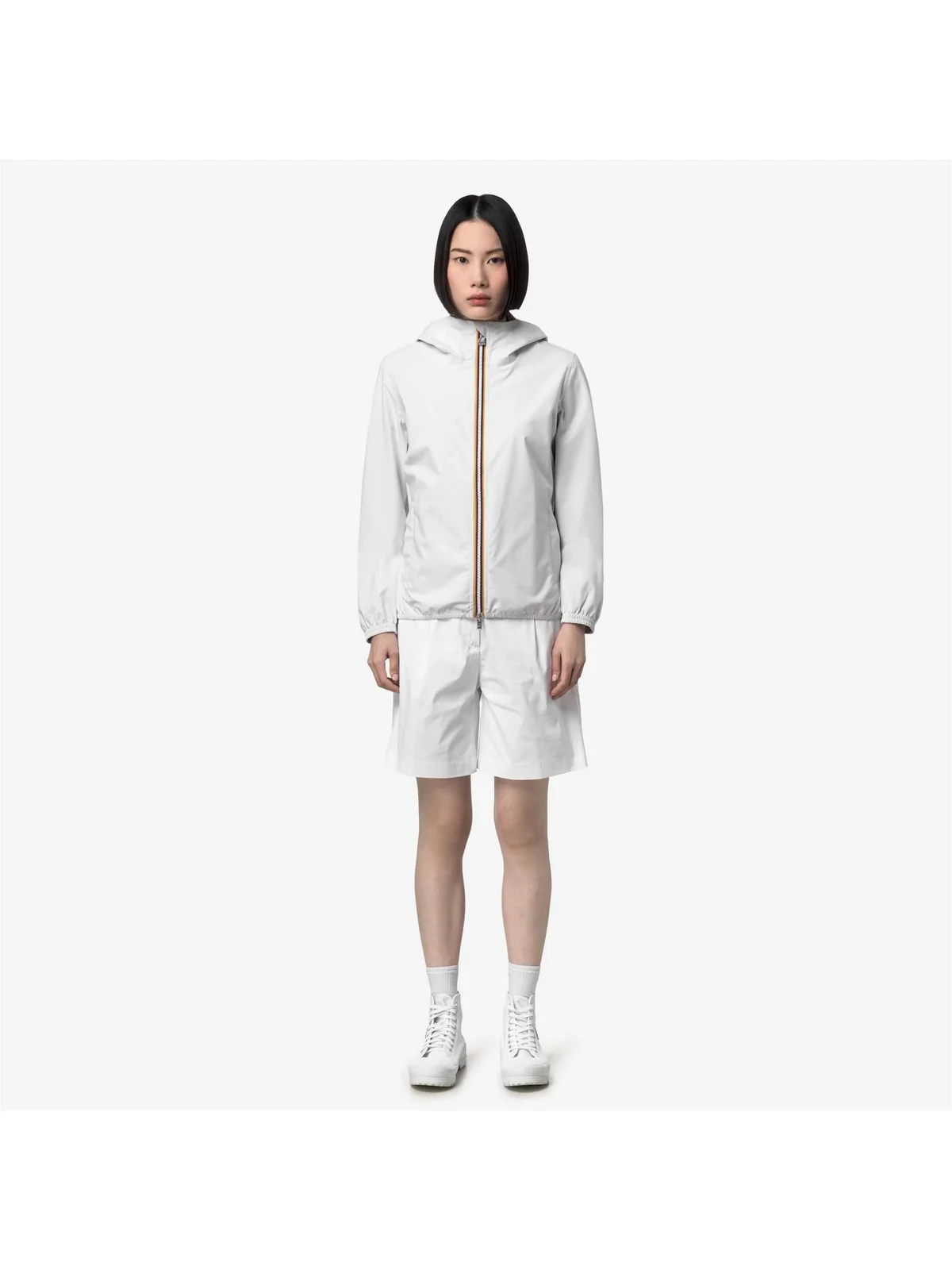 K-WAY Giubbino Donna LIL 2.0 STRETCH DOT K21346W 001 WHITE - Image 3