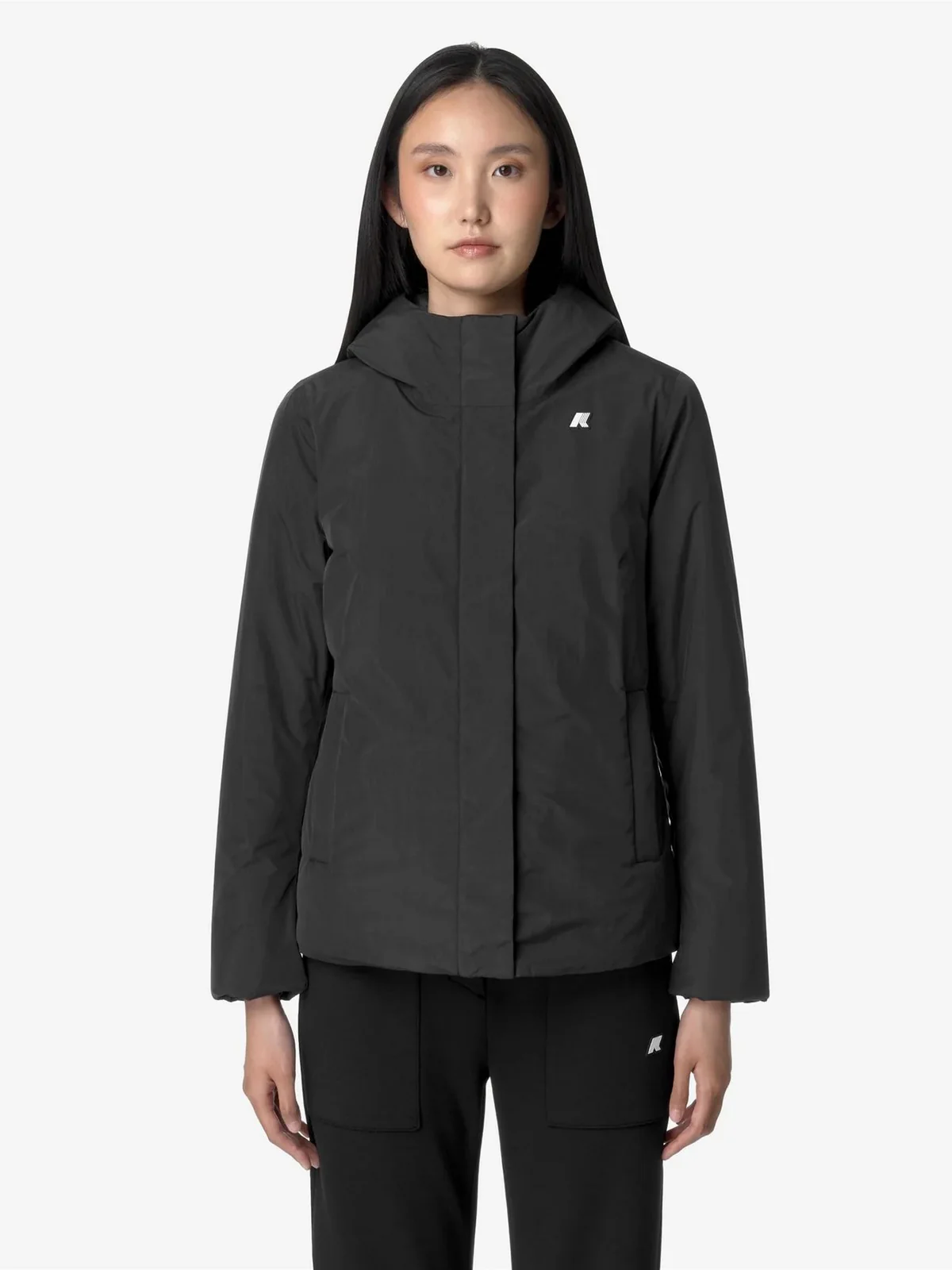 K-WAY Giubbino Donna LIL SOFT TOUCH MARMOTTA K71324W AL8 Nero - Image 3
