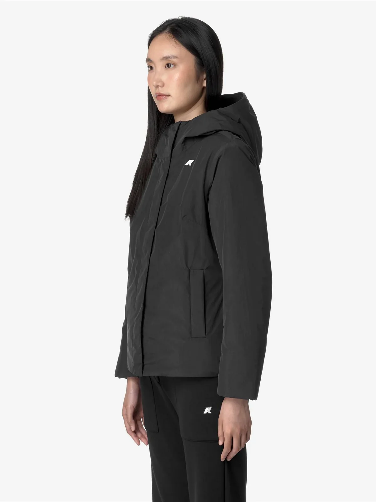 K-WAY Giubbino Donna LIL SOFT TOUCH MARMOTTA K71324W AL8 Nero - Image 4
