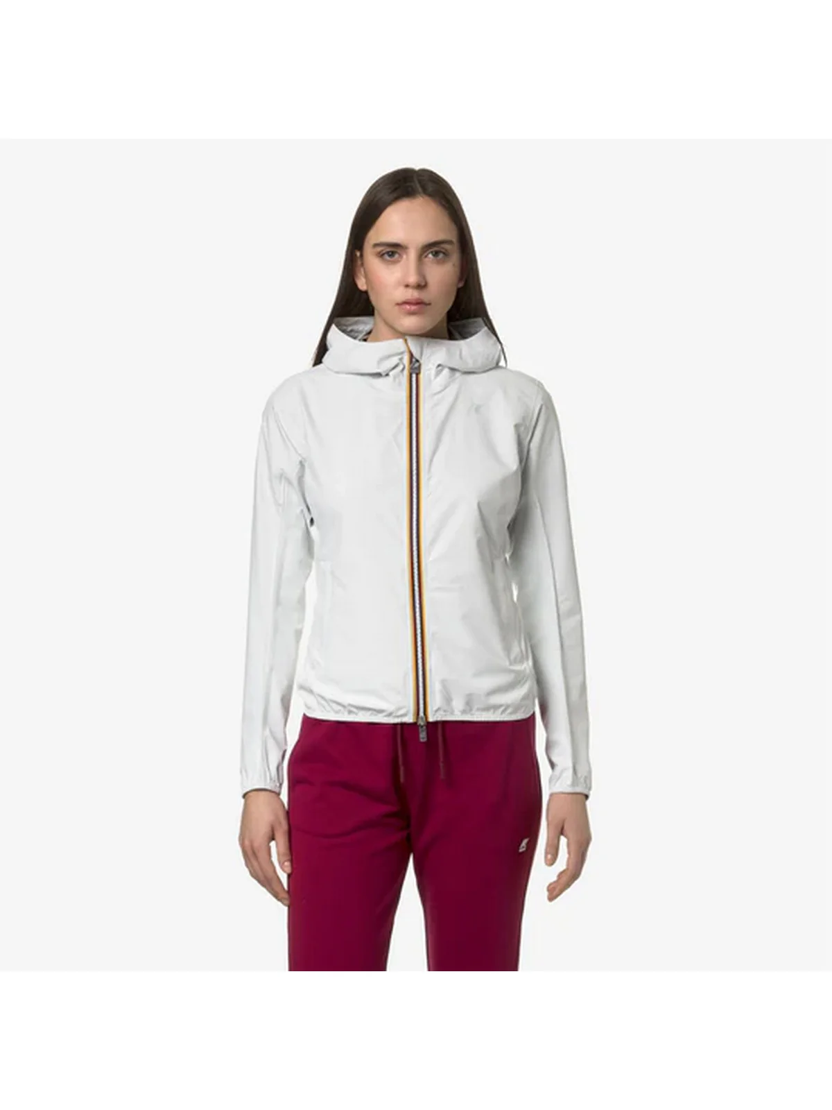 K-WAY Giubbino Donna Lily Eco Stretch Dot K5127LW 001 Bianco - Image 2