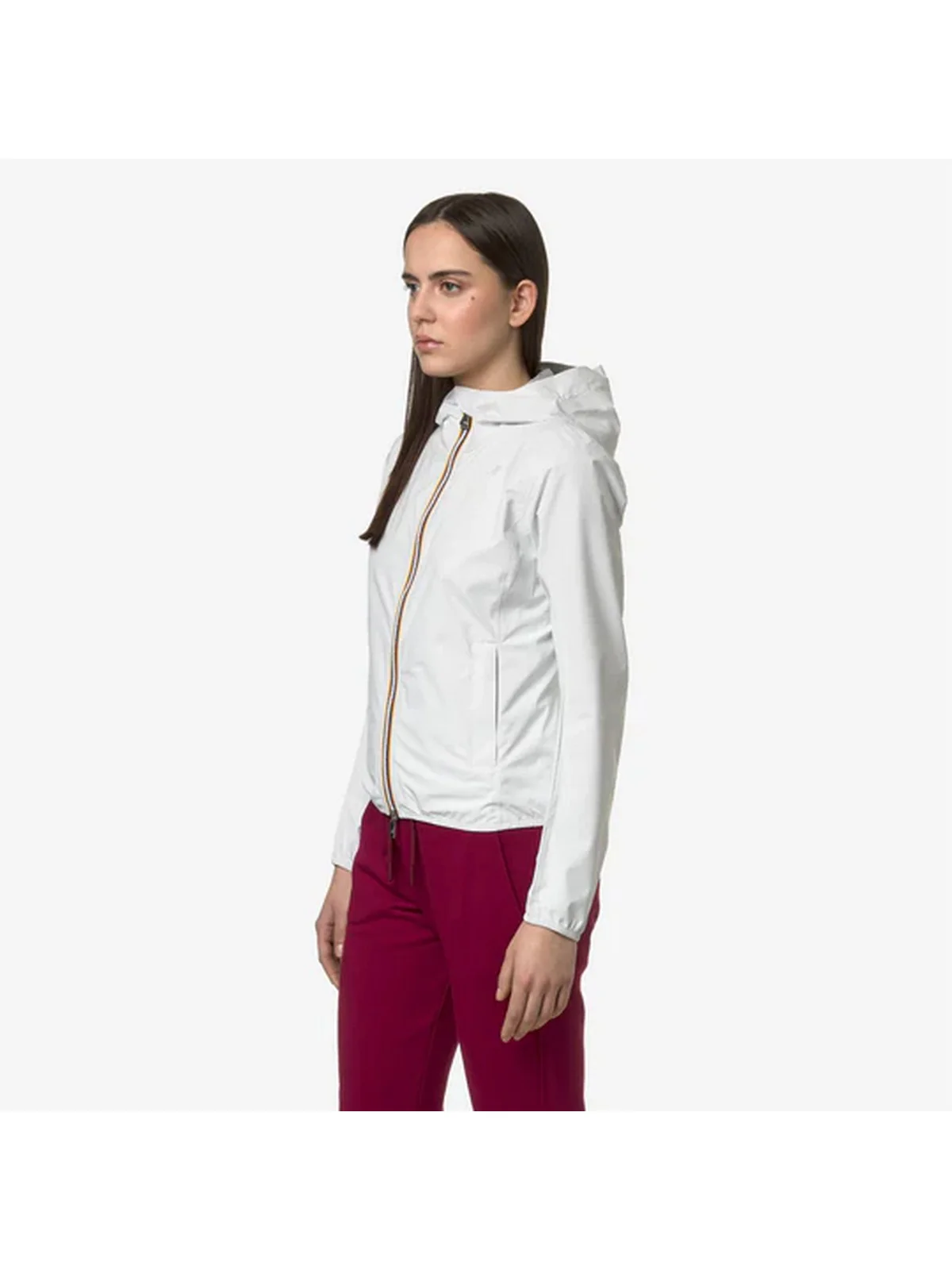 K-WAY Giubbino Donna Lily Eco Stretch Dot K5127LW 001 Bianco - Image 5