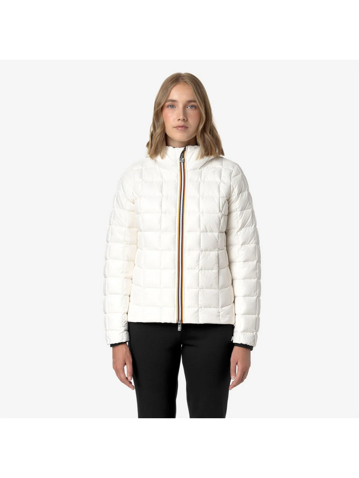 K-WAY Giubbino Donna LILY ST THERMO DOUBLE K8127XW ALR BLACK PURE - WHITE G - Image 4