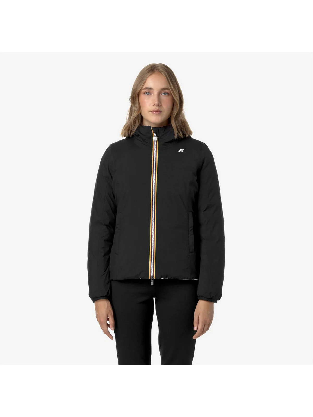 K-WAY Giubbino Donna LILY ST THERMO DOUBLE K8127XW ALR BLACK PURE - WHITE G - Image 5