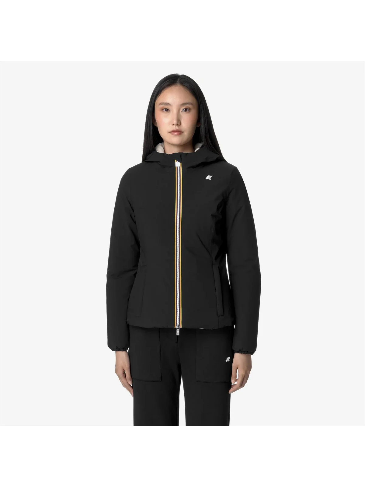 K-WAY Giubbino Donna LILY ST WARM DOUBLE K6128TW AU7 Nero - Image 3