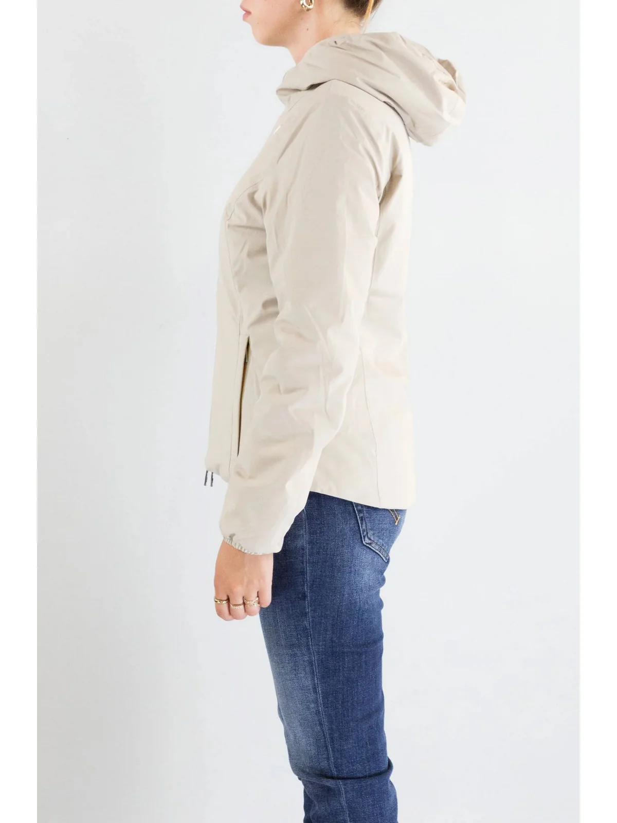 K-WAY Giubbino Donna LILY ST WARM DOUBLE K6128TW BBA Beige Cashmere - Whi - Image 4