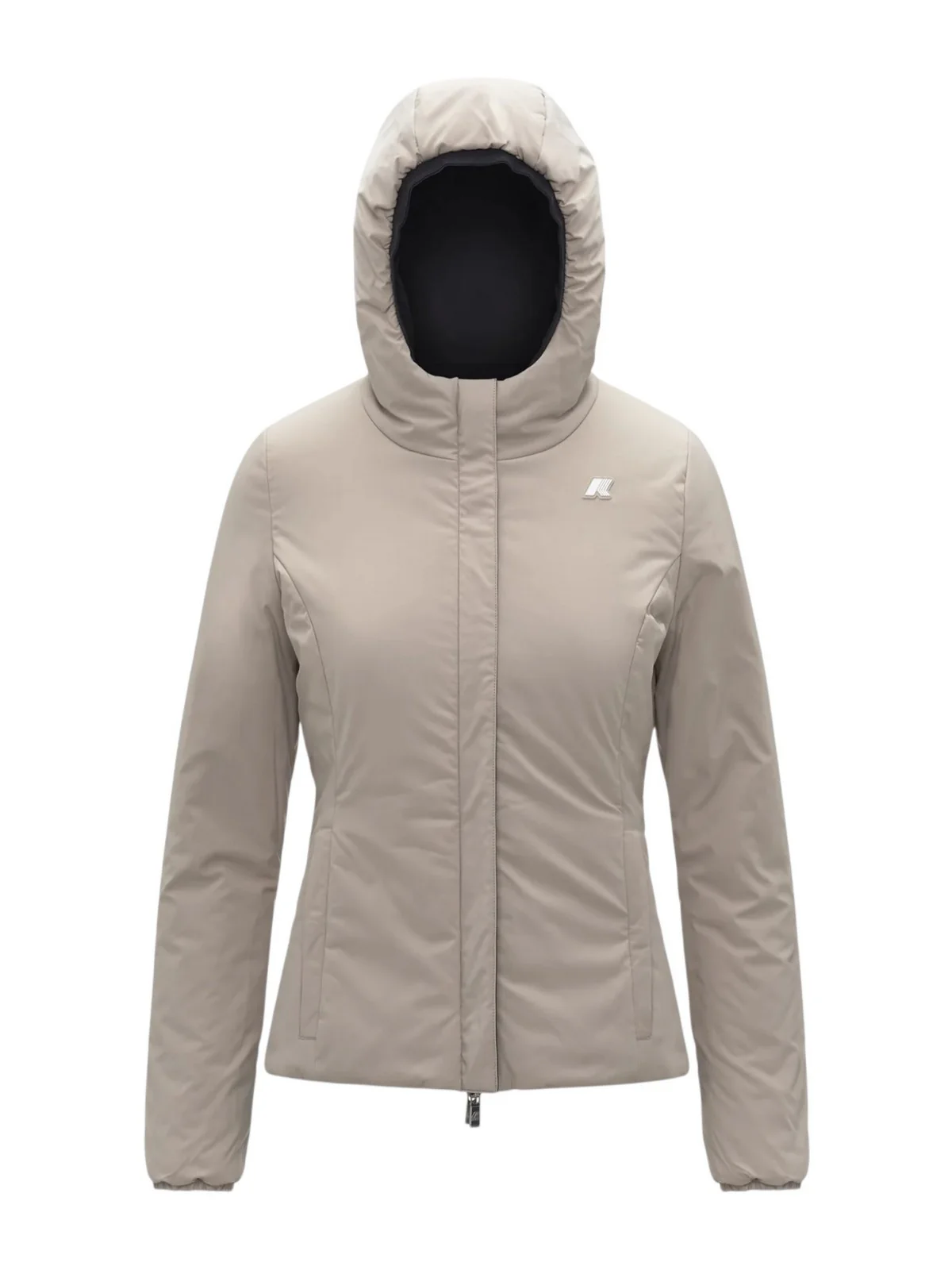 K-WAY Giubbino Donna LILY ST WARM DOUBLE K6128TW BC9 Black Pure - Beige C - Image 2