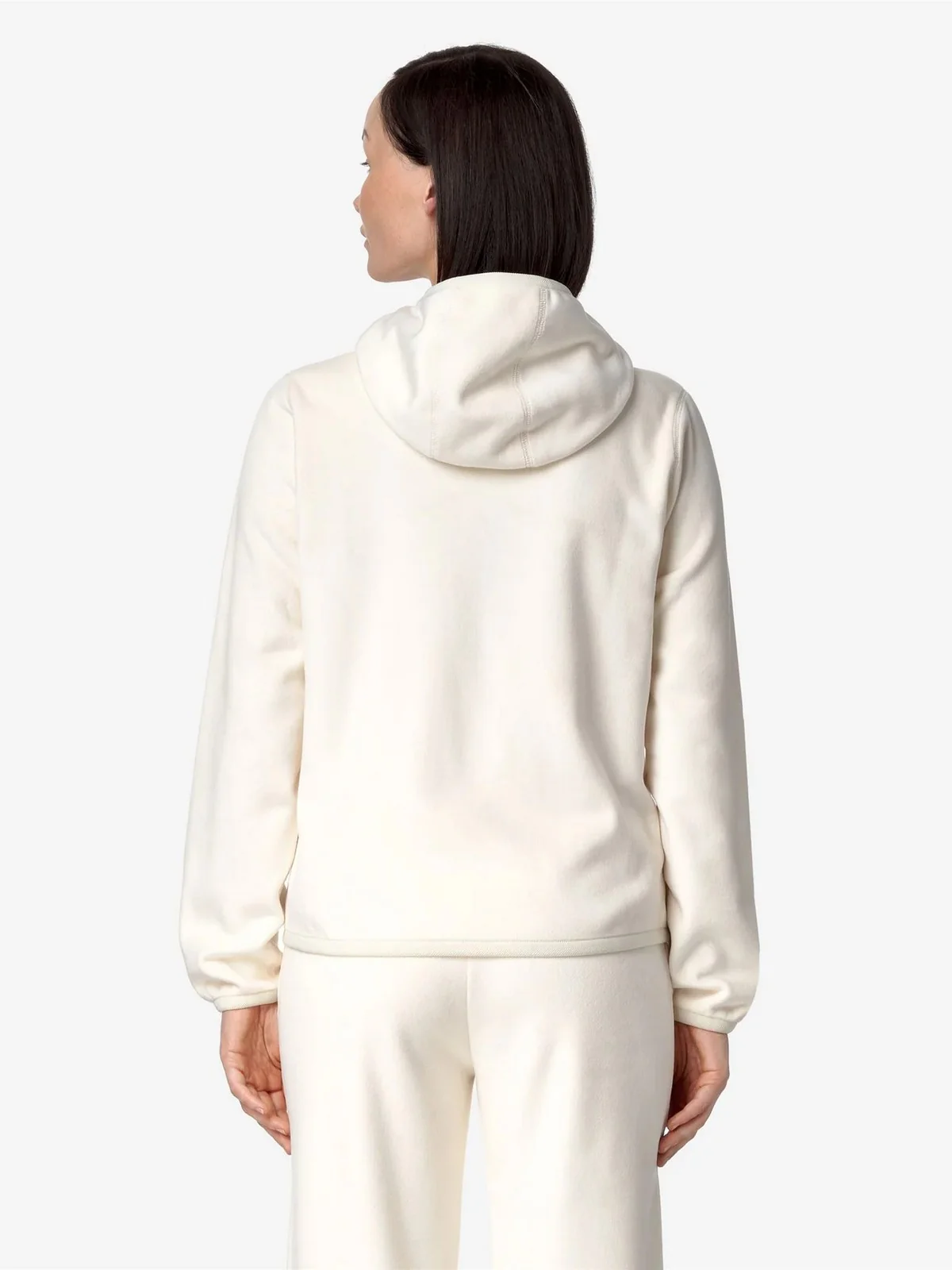 K-WAY Giubbino Donna Lily velour polar double K8138NW AV9 Bianco - Image 6