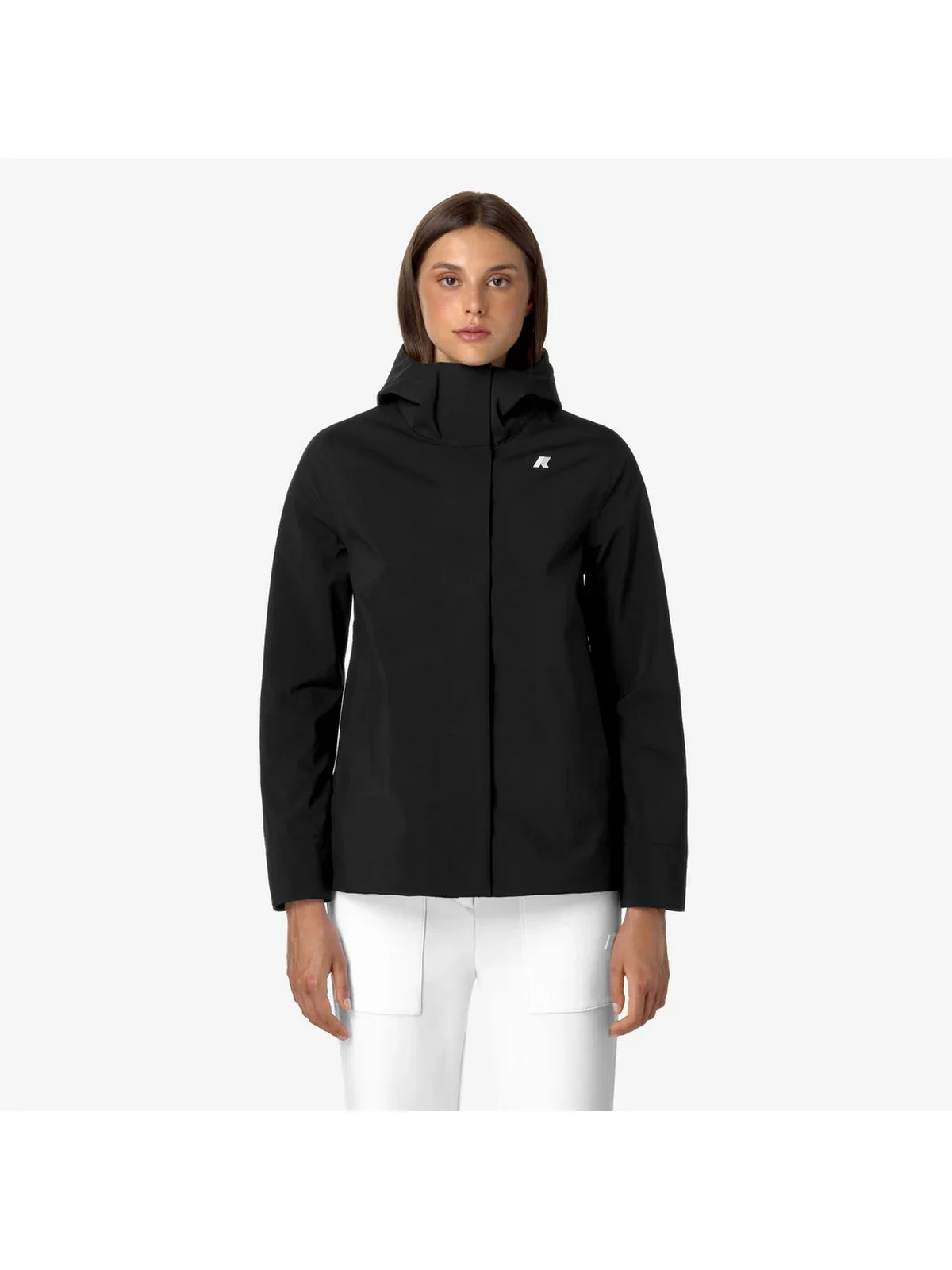 K-WAY Giubbino Donna MADALINA BONDED K21488W A3C BLACK-BLUE DEPTH - Image 2