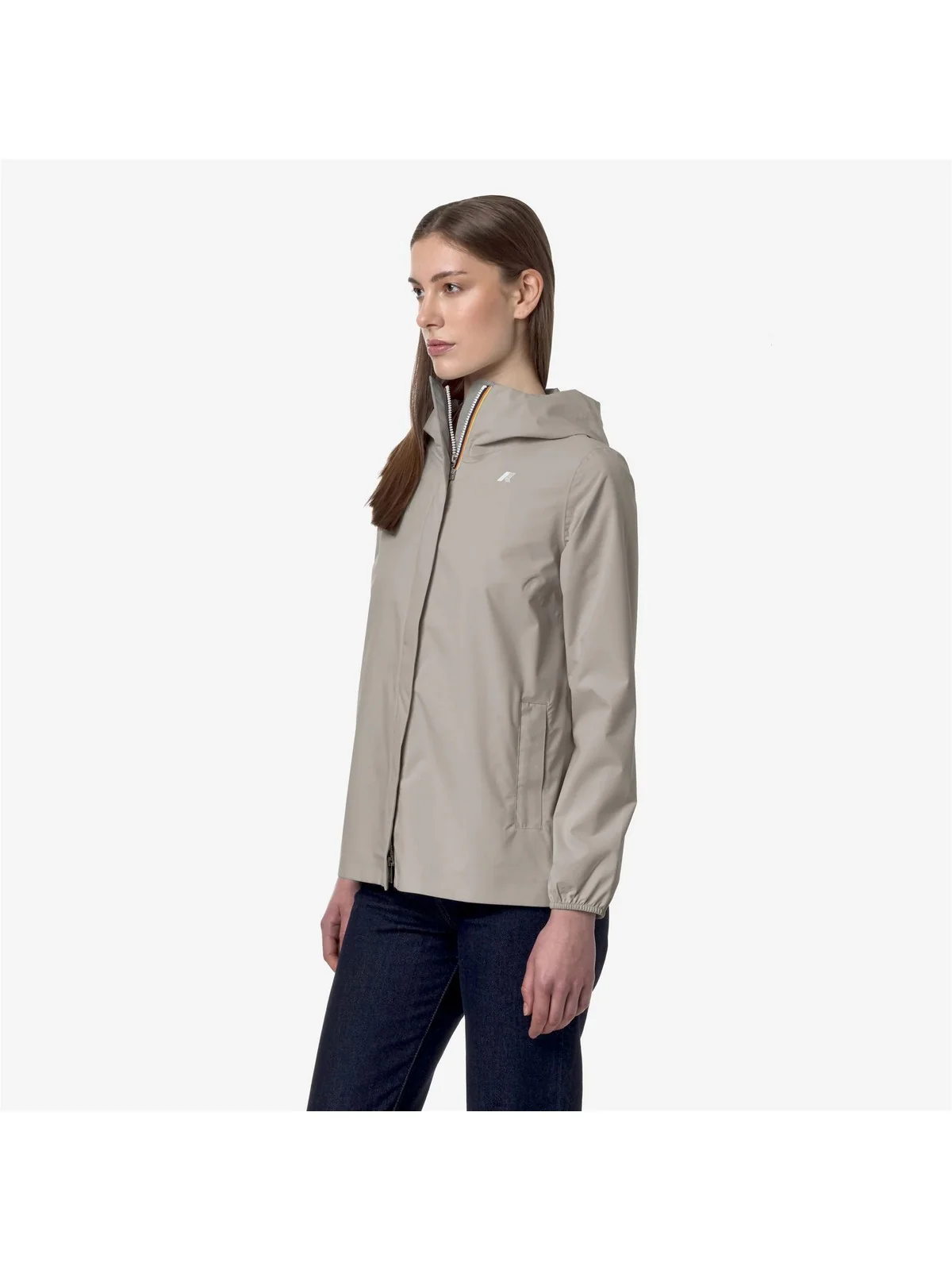 K-WAY Giubbino Donna MARGUERITE STRETCH DOT K31382W 634 BEIGE LT - Image 3