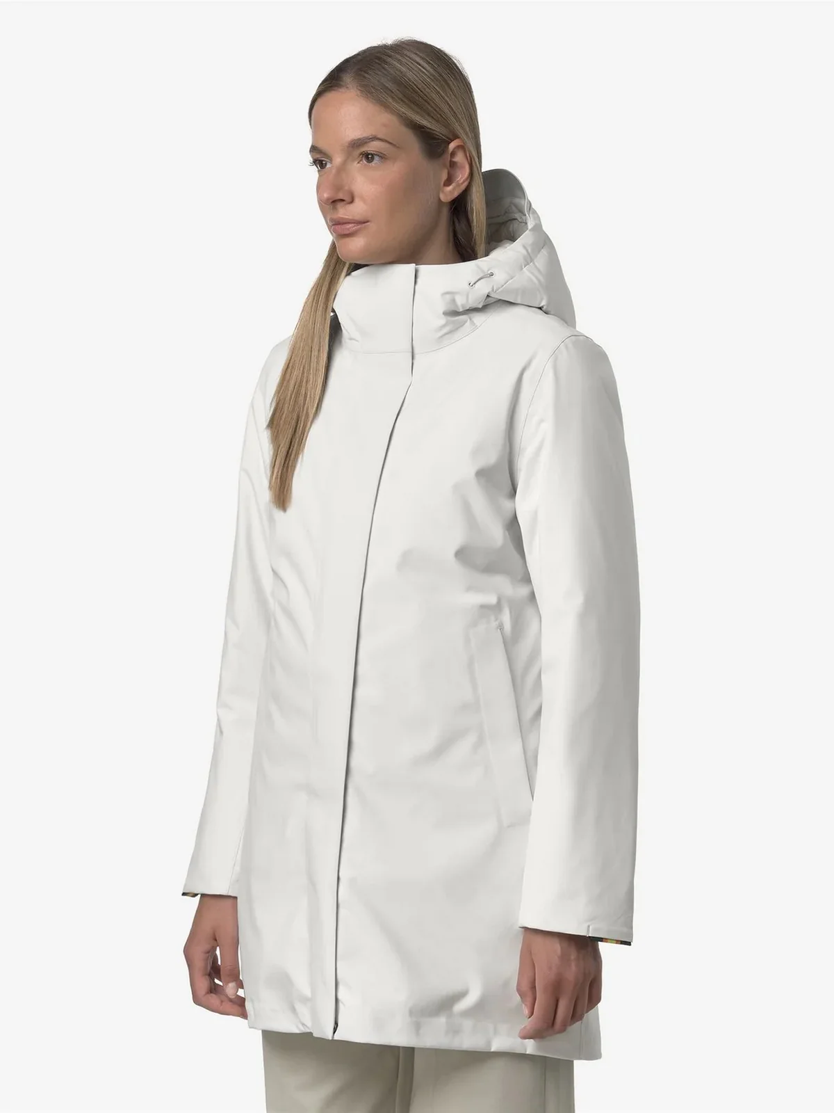 K-WAY Giubbino Donna Mathiel bonded padded K5136DW B2Z WHITE GARDENIA COMBO - Image 3