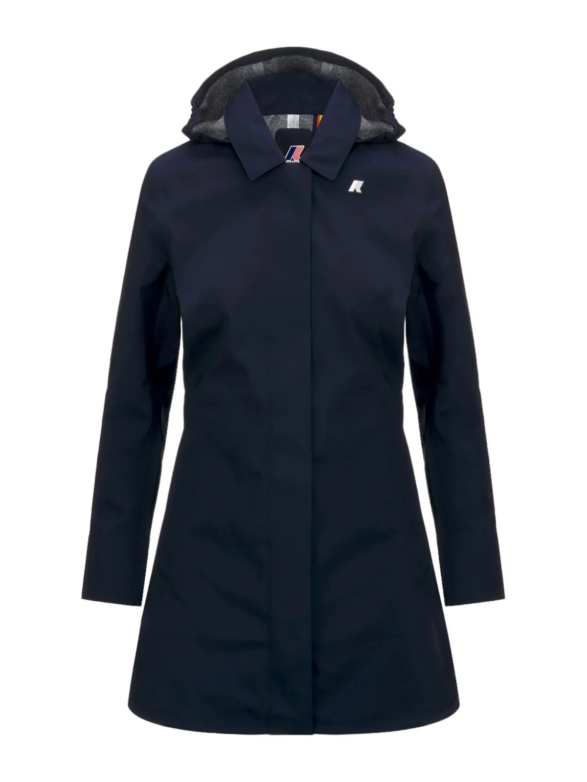 K-WAY Giubbino Donna Mathy Bonded Jersey V K7127JW K89 BLUE DEPTH