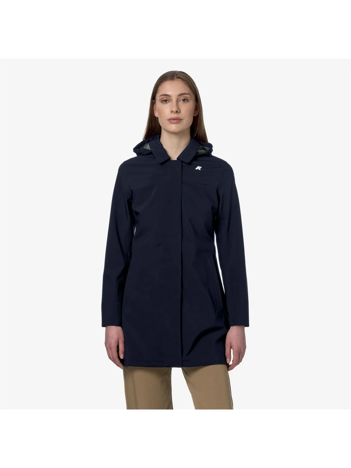 K-WAY Giubbino Donna Mathy Bonded Jersey V K7127JW K89 BLUE DEPTH - Image 2