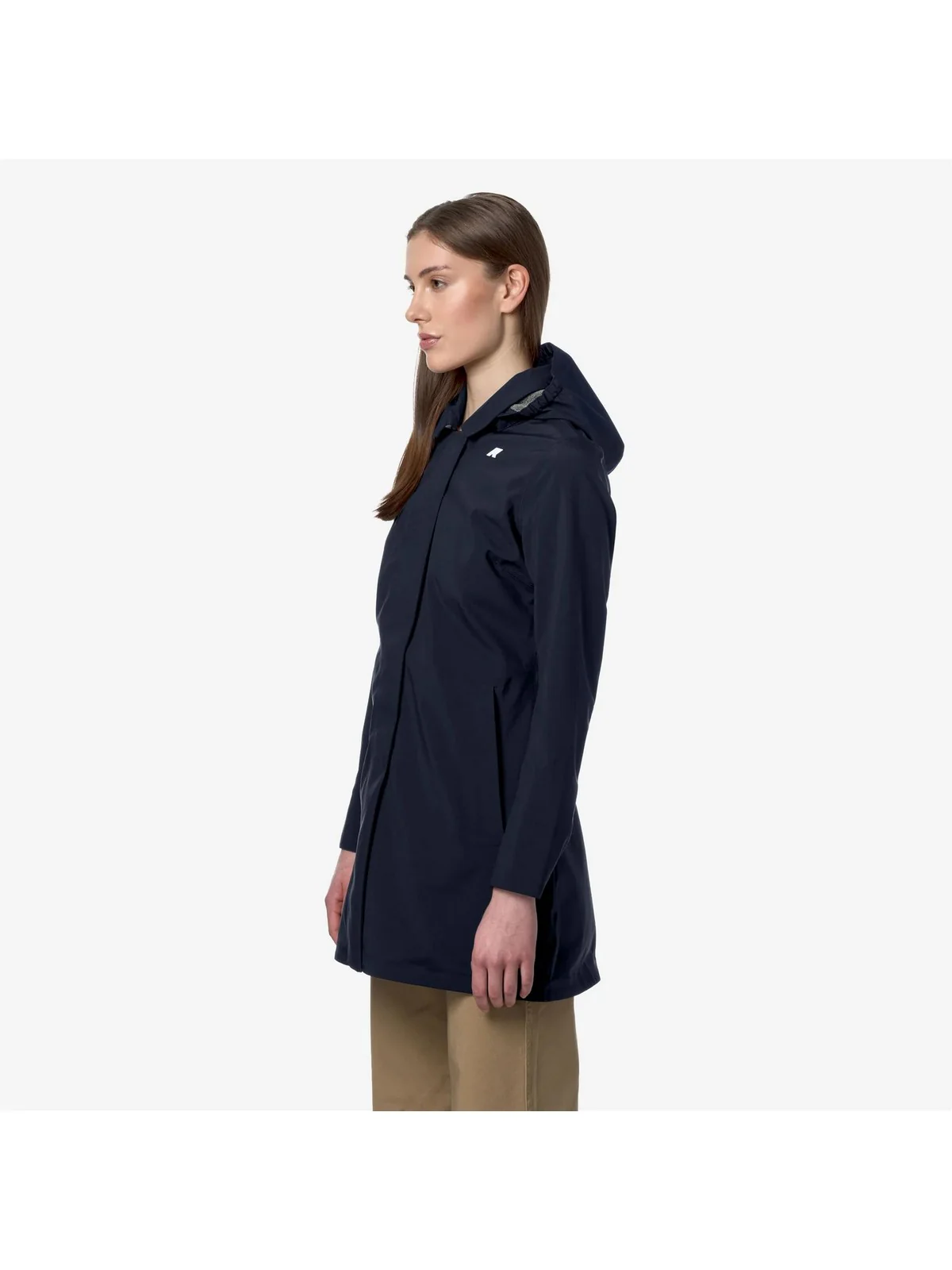 K-WAY Giubbino Donna Mathy Bonded Jersey V K7127JW K89 BLUE DEPTH - Image 4