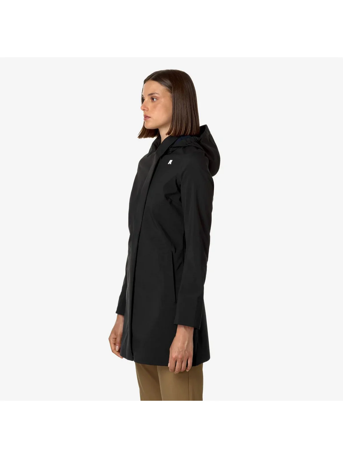 K-WAY Giubbino Donna Mathy bonded K2148BW A3C BLACK-BLUE DEPTH - Image 5