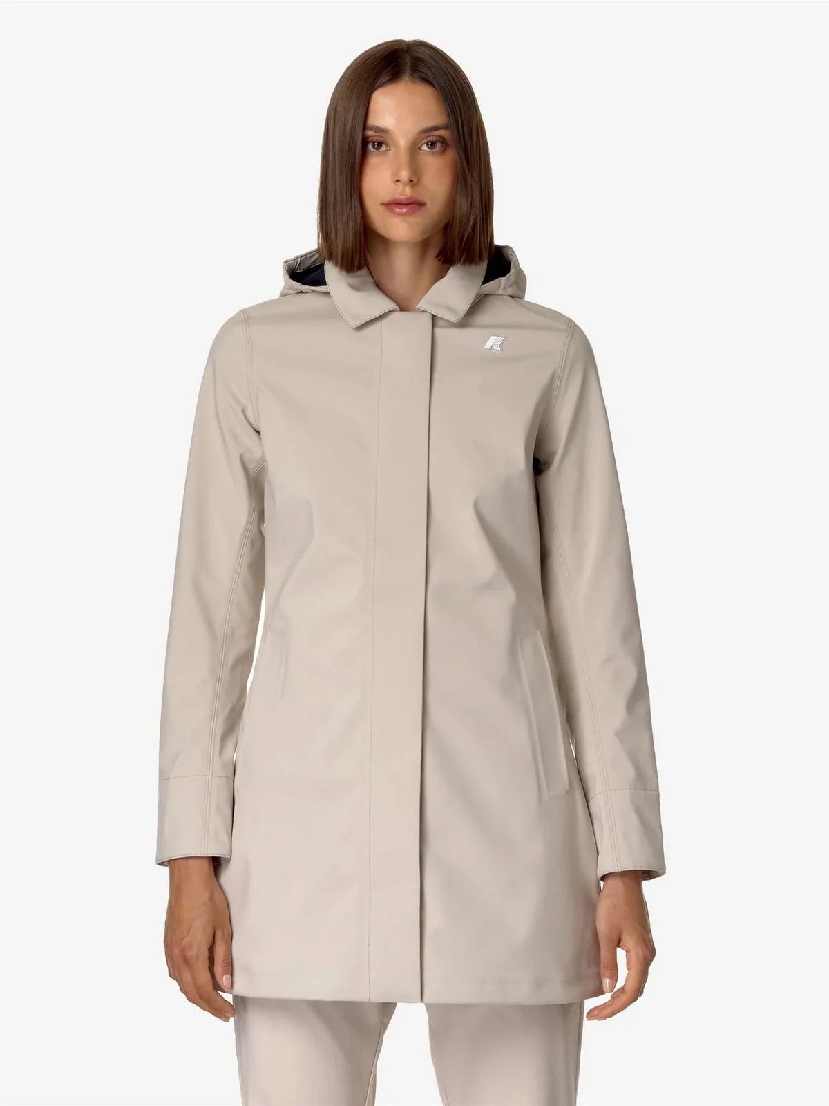 K-WAY Giubbino Donna Mathy bonded K2148BW ATC Beige - Image 2