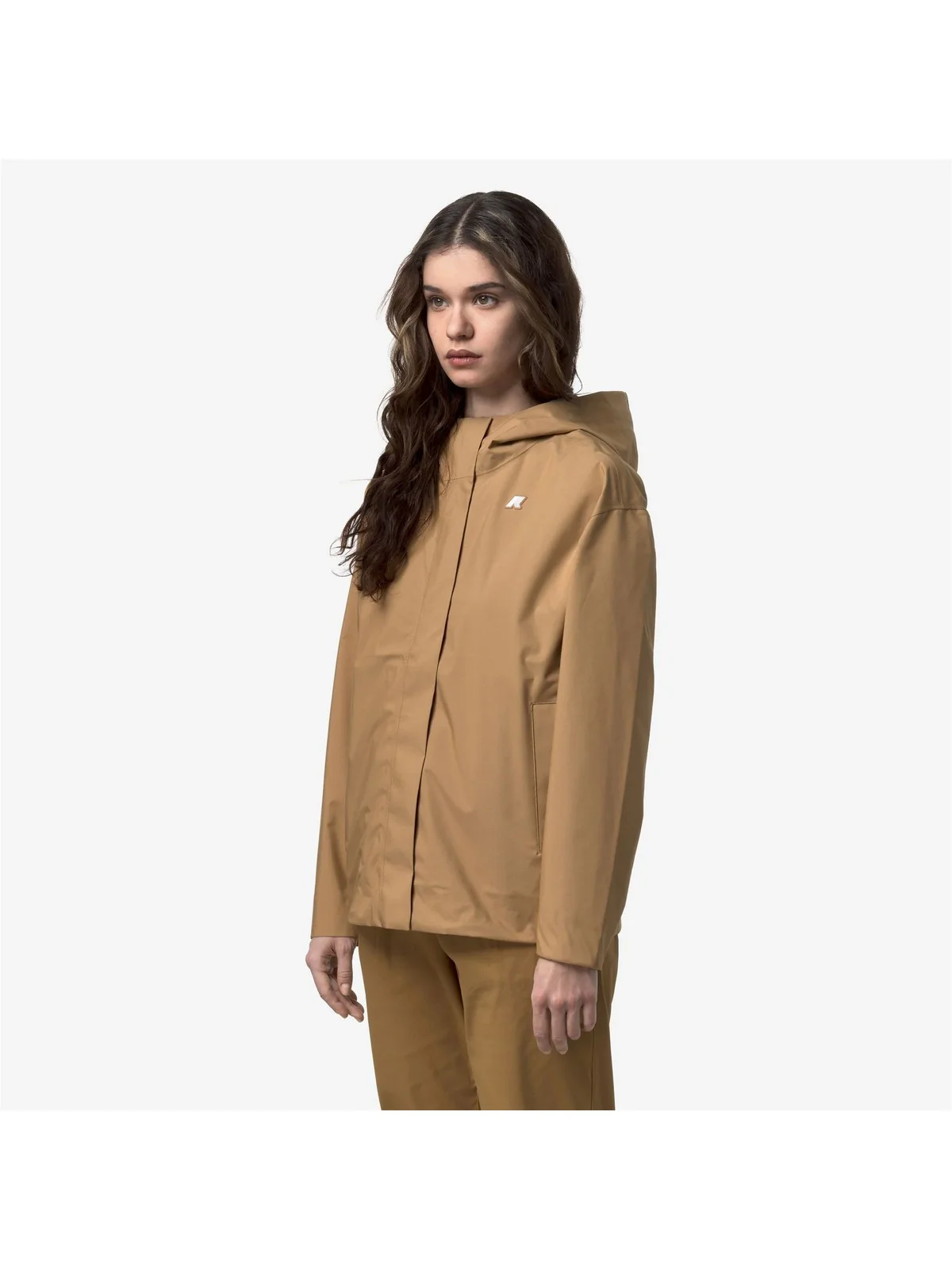 K-WAY Giubbino Donna ROSE STRETCH 2L K3148EW V04 Brown Bistre - Image 4