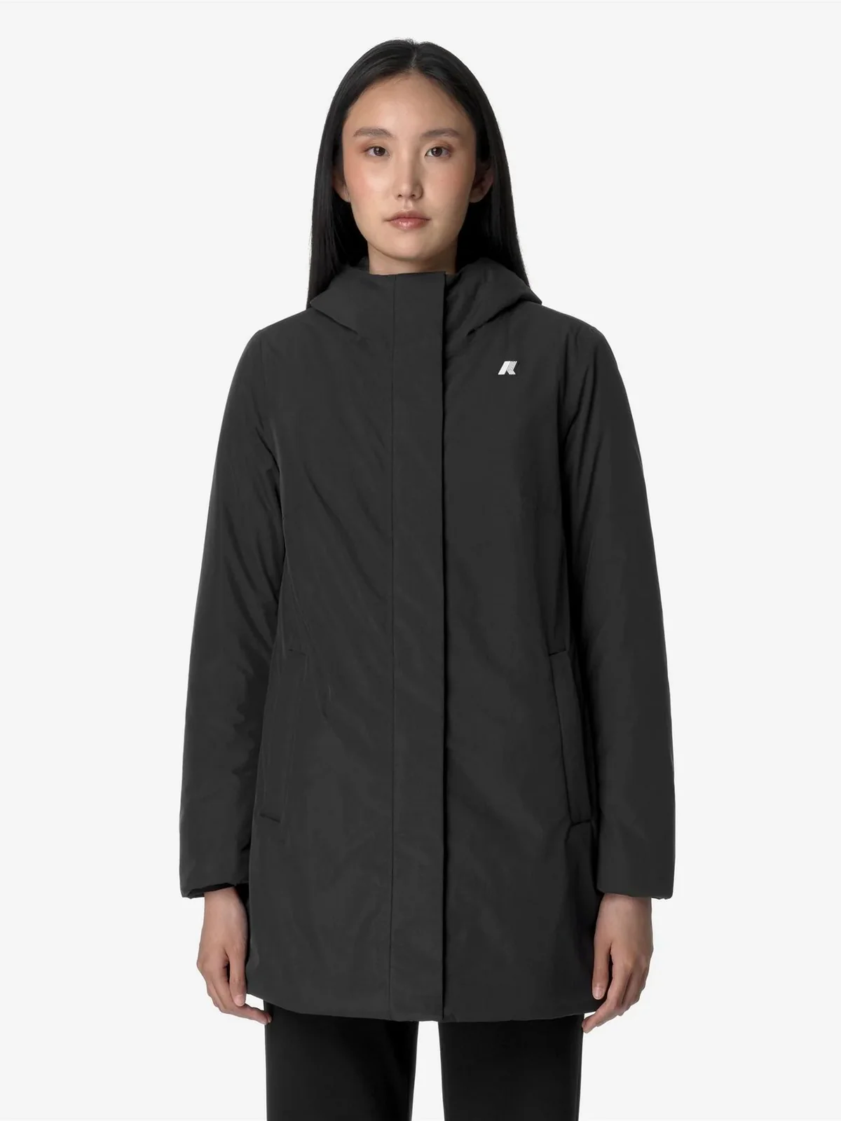 K-WAY Giubbino Donna SOPHIE SOFT TOUCH MARMOTTA K71326W AL8 BLACK P-BLUE A - Image 3