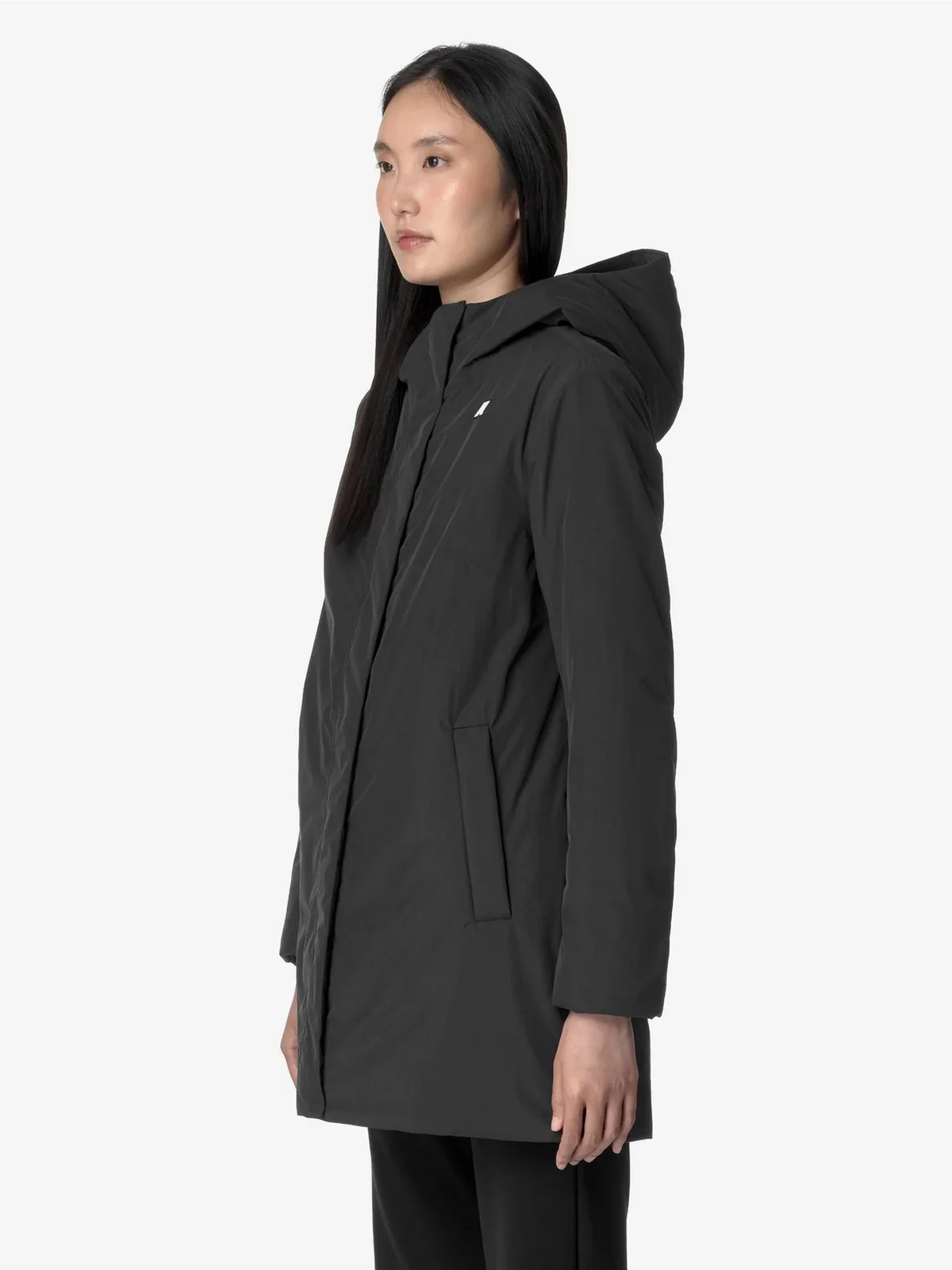 K-WAY Giubbino Donna SOPHIE SOFT TOUCH MARMOTTA K71326W AL8 BLACK P-BLUE A - Image 4