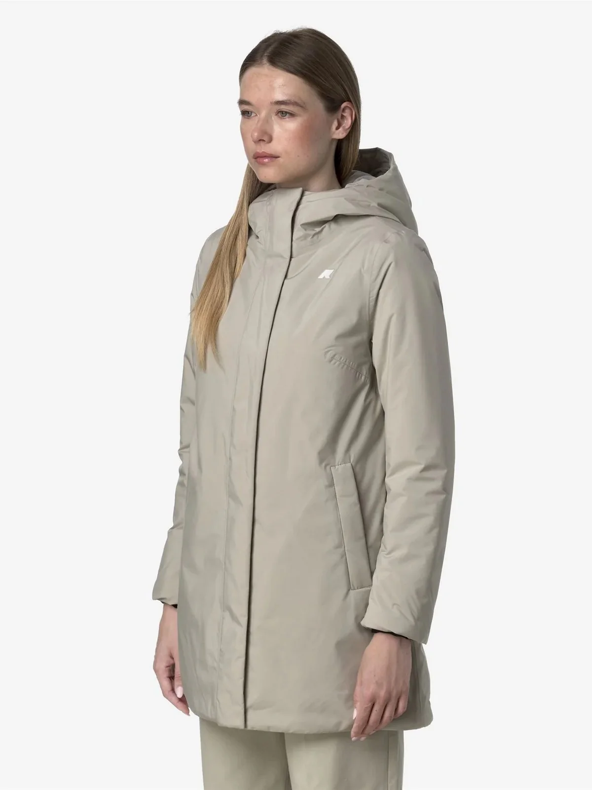 K-WAY Giubbino Donna SOPHIE SOFT TOUCH MARMOTTA K71326W B2X Beige Cashmere - Gre - Image 3