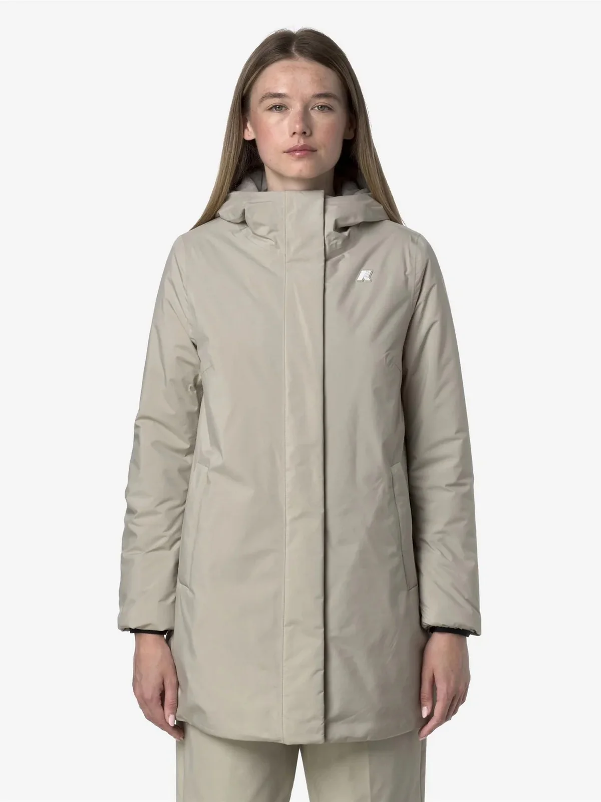 K-WAY Giubbino Donna SOPHIE SOFT TOUCH MARMOTTA K71326W B2X Beige Cashmere - Gre - Image 4