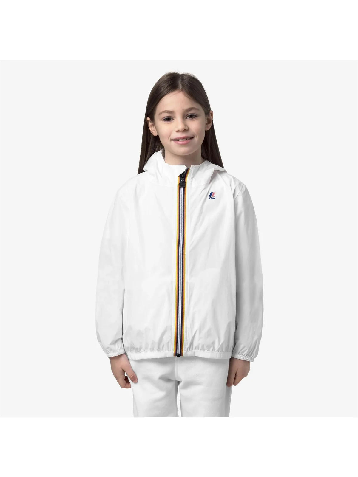 K-WAY Giubbino Unisex bambino P. LE VRAI 4.0 CLAUDE K61336W 001 WHITE - Image 4
