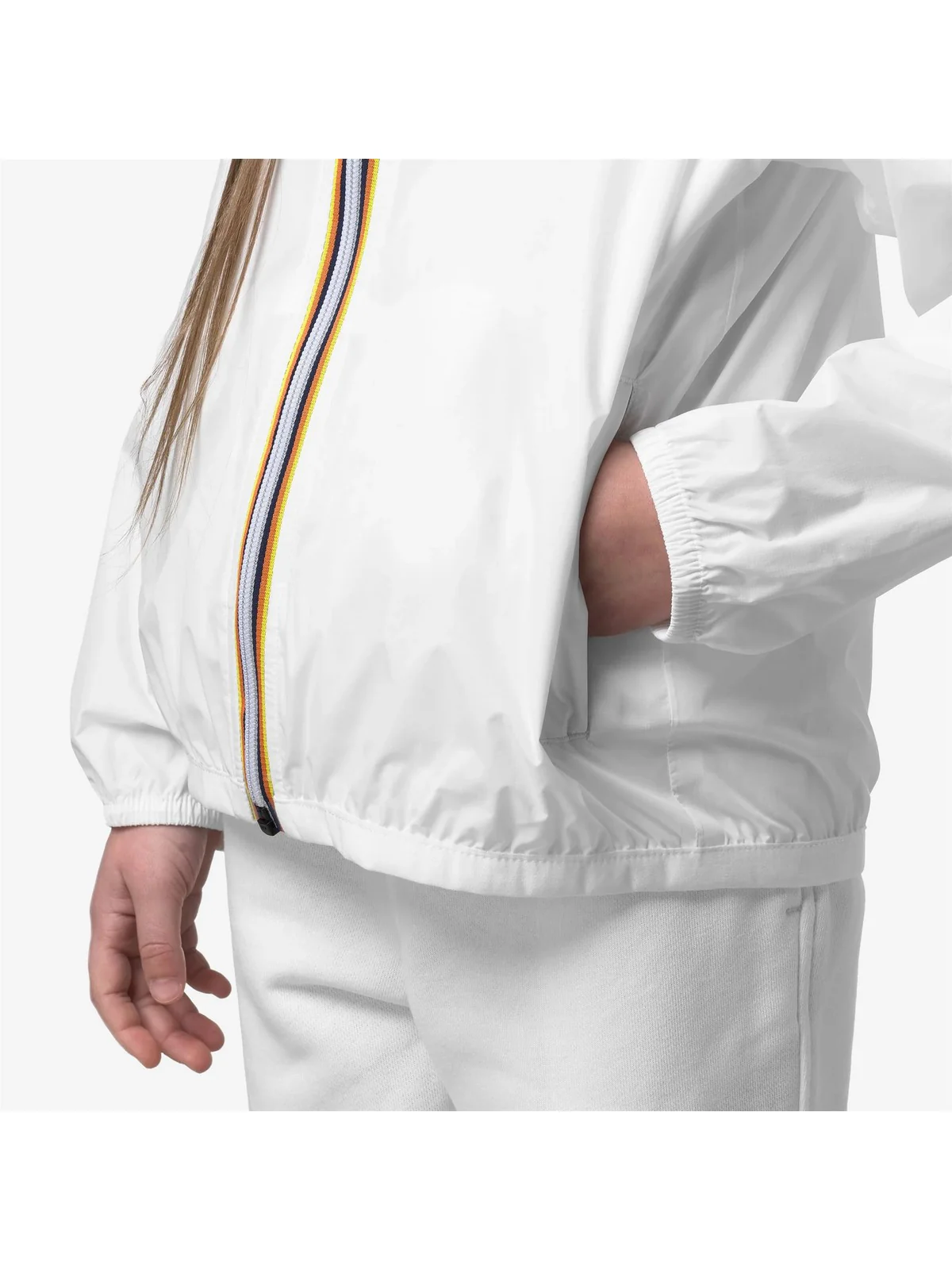 K-WAY Giubbino Unisex bambino P. LE VRAI 4.0 CLAUDE K61336W 001 WHITE - Image 5