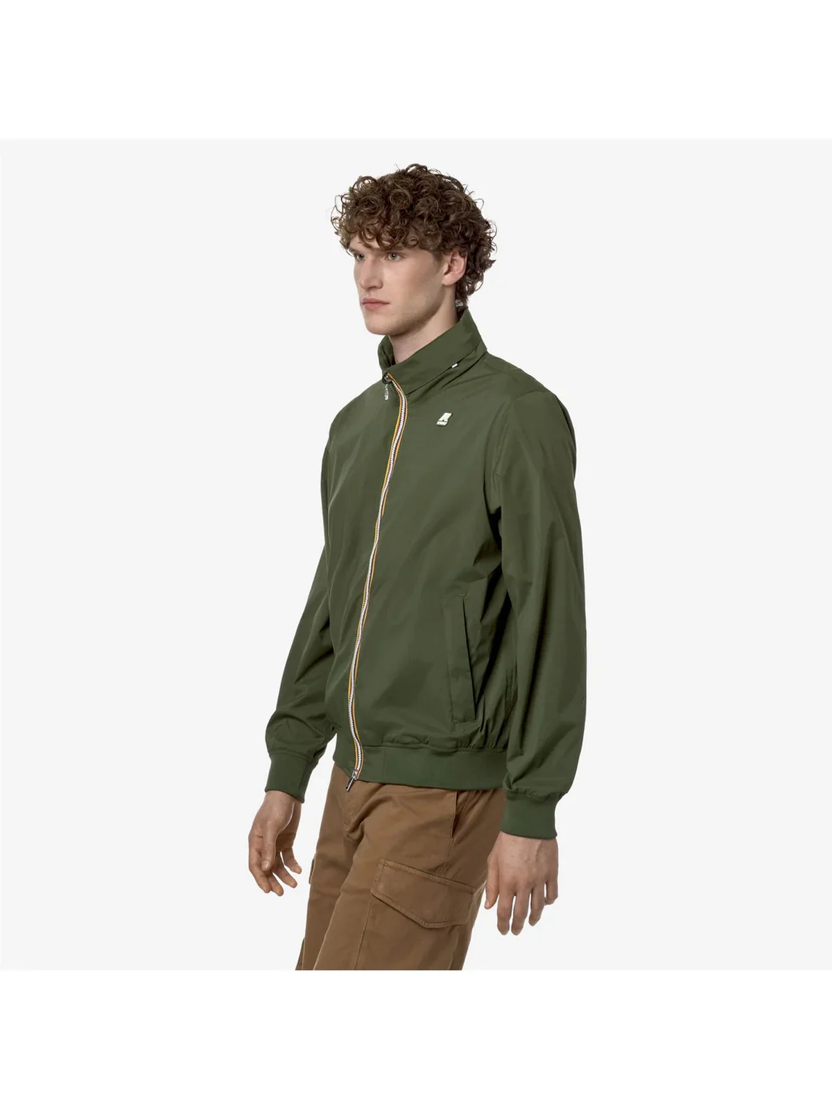 K-WAY Giubbino Uomo Amaury  Stretch Nylon Jersey K2121PW H11 Verde - Image 2