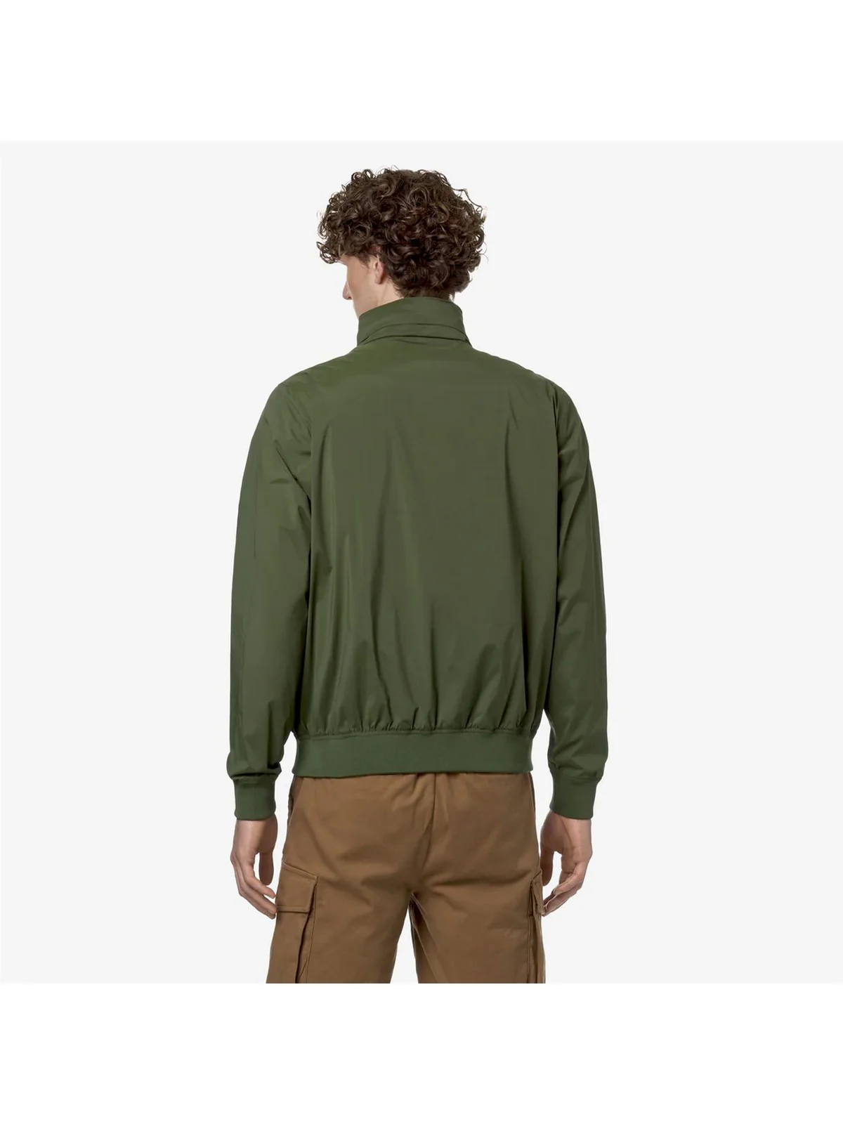 K-WAY Giubbino Uomo Amaury  Stretch Nylon Jersey K2121PW H11 Verde - Image 4