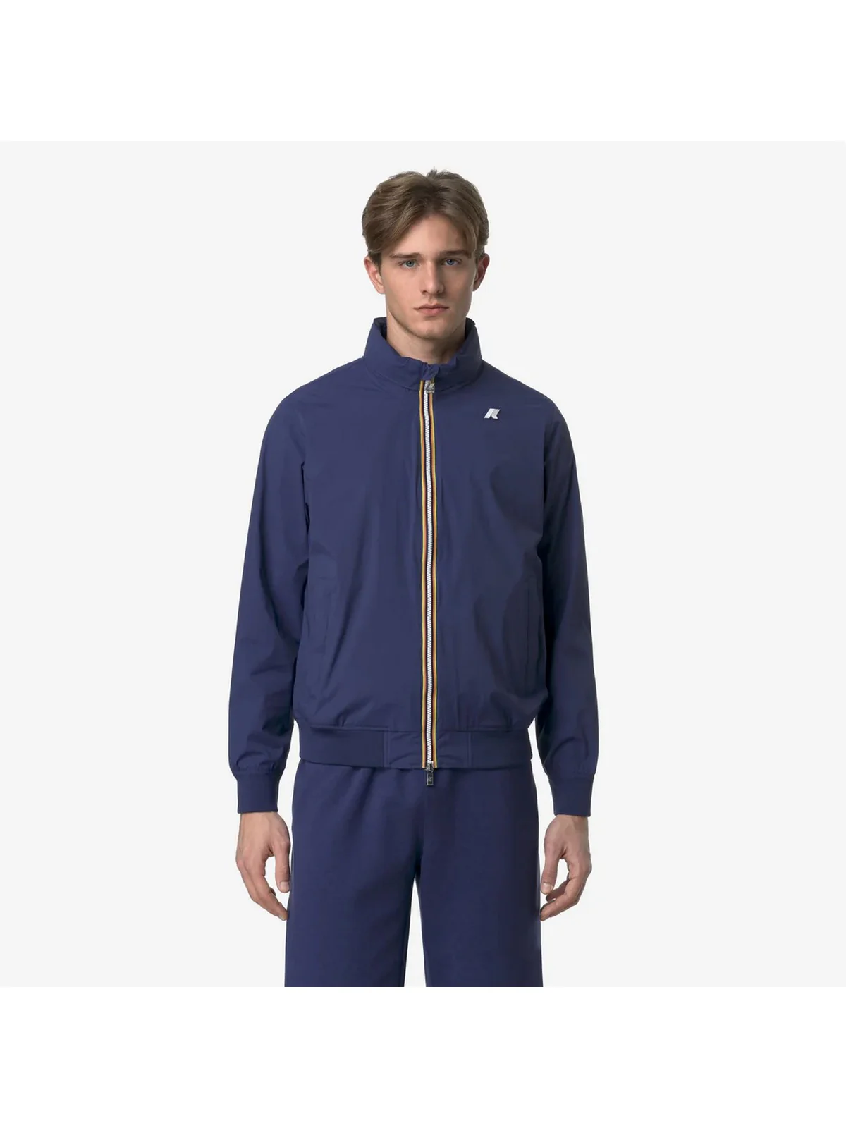 K-WAY Giubbino Uomo Amaury stretch nylon jersey K3123VW 867 Blu - Image 4
