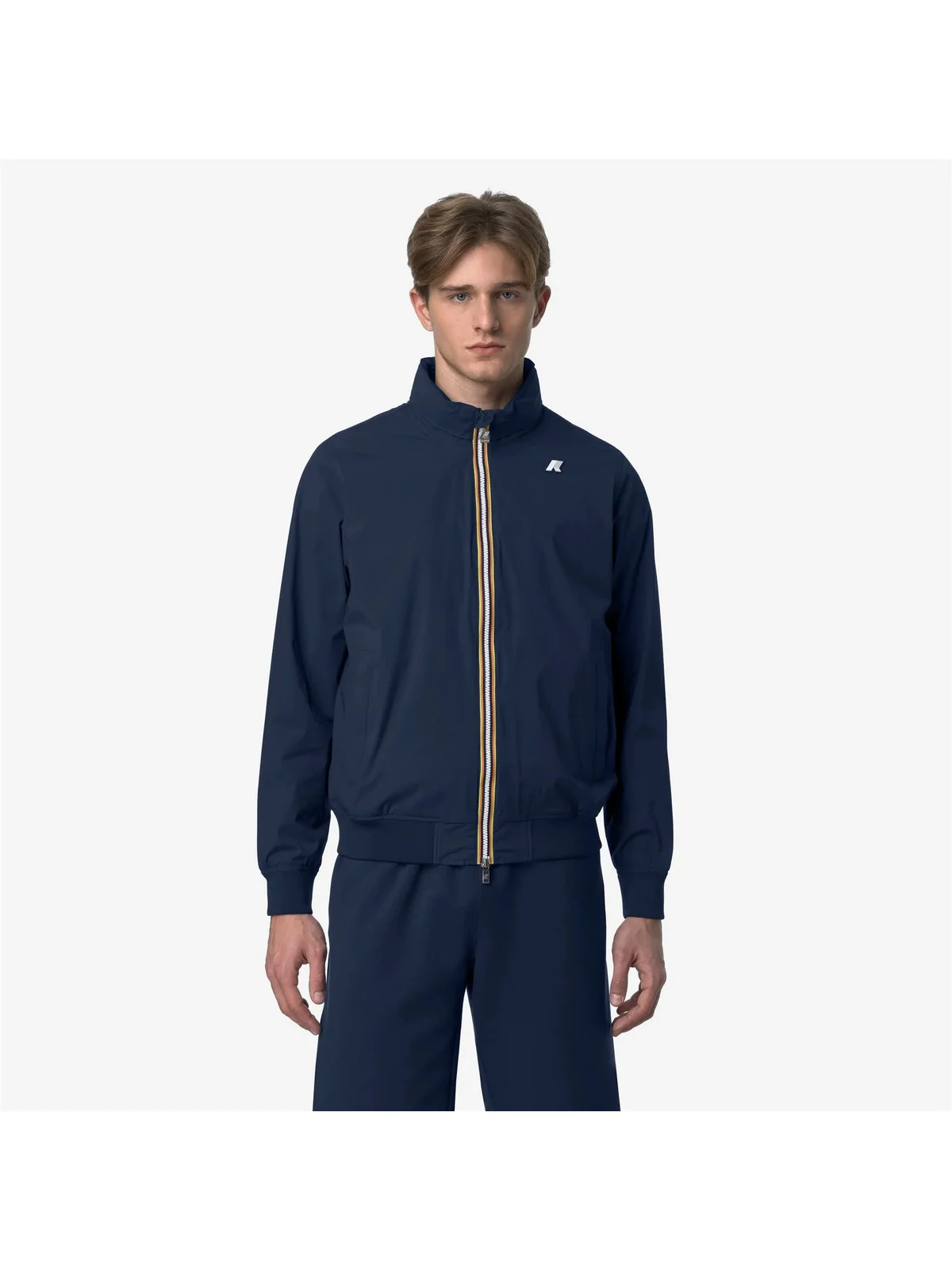 K-WAY Giubbino Uomo Amaury  Stretch Nylon Jersey K3123VW B67 Blue Insignia - Image 3