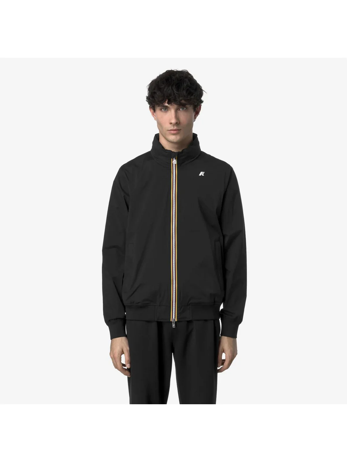 K-WAY Giubbino Uomo Amaury stretch nylon jersey K3123VW USY BLACK PURE - Image 3