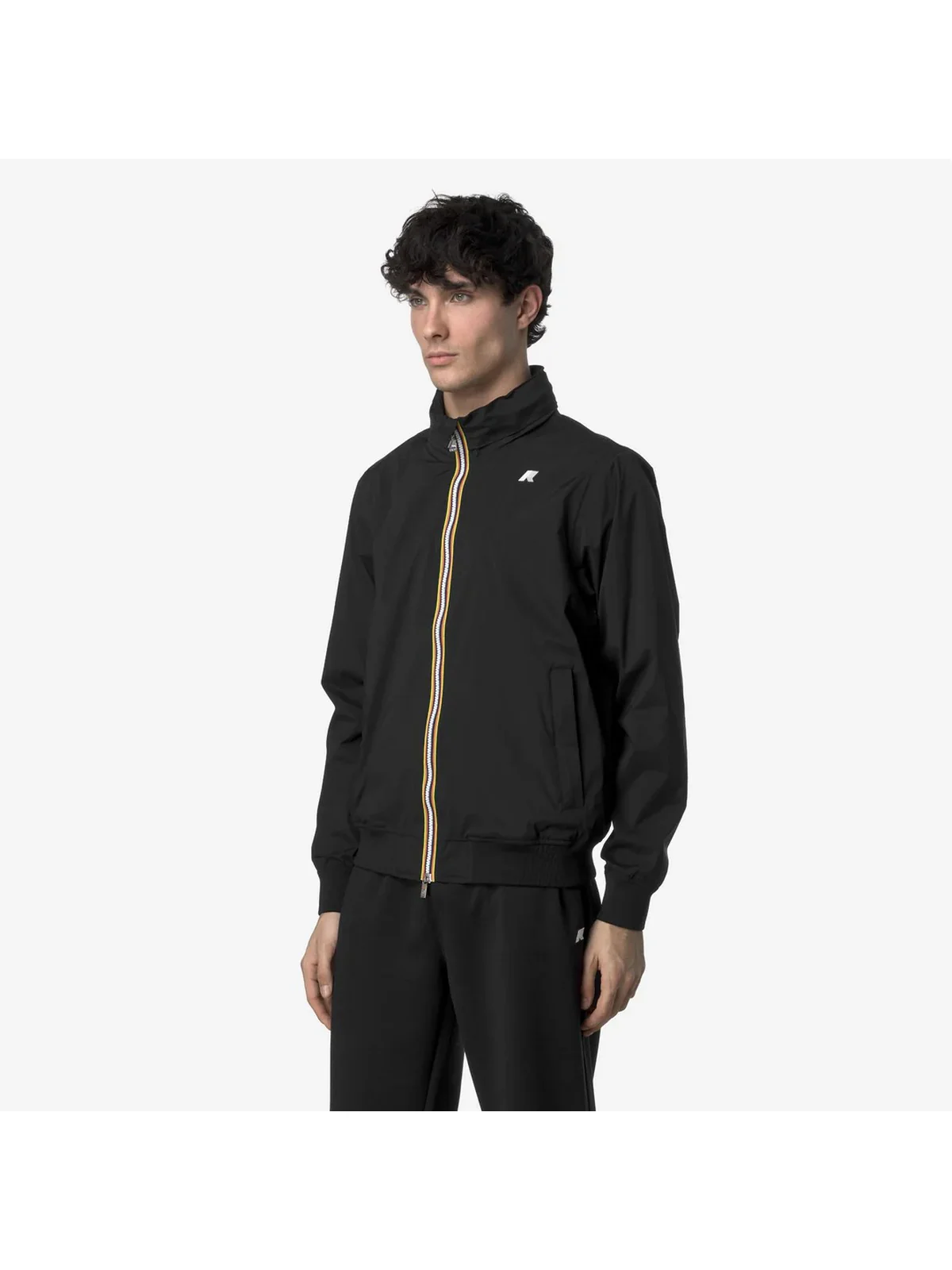 K-WAY Giubbino Uomo Amaury stretch nylon jersey K3123VW USY BLACK PURE - Image 4