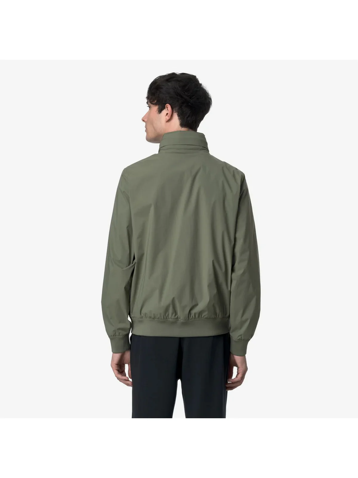 K-WAY Giubbino Uomo Amaury stretch nylon jersey K3123VW V15 Verde - Image 3