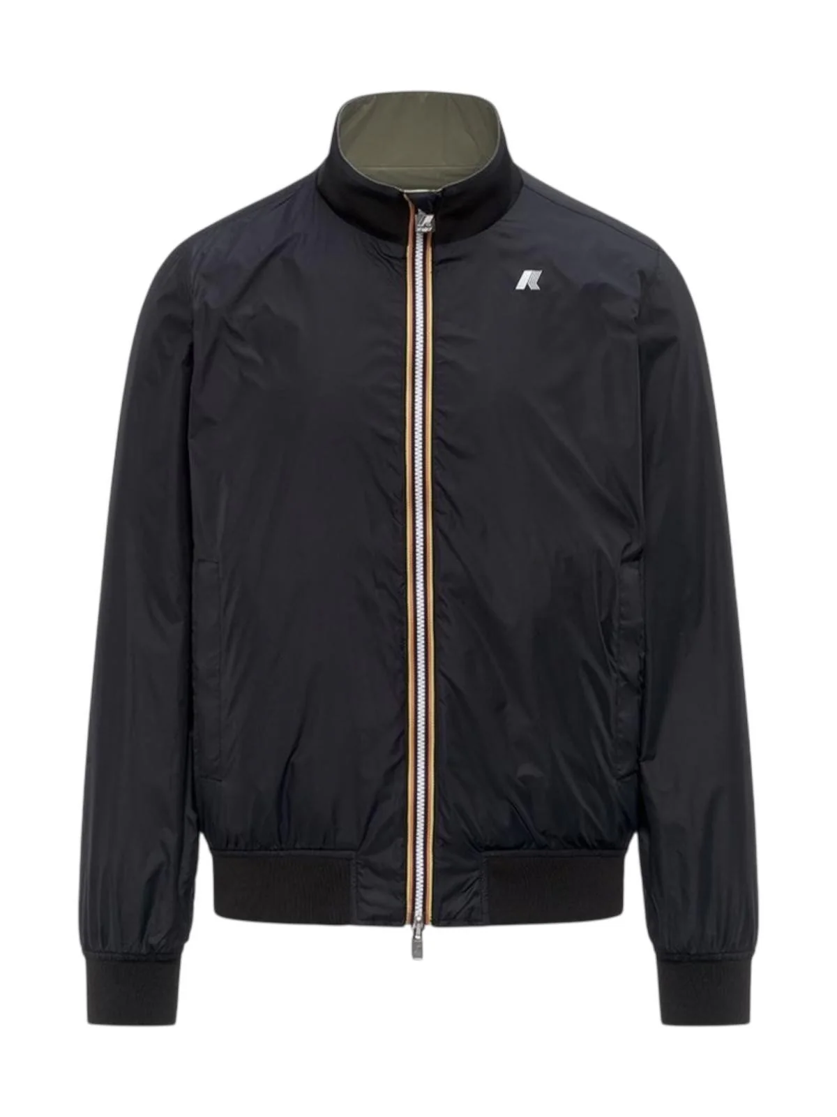 K-WAY Giubbino Uomo ARSENE PLUS.2 DOUBLE K6123PW C83 Green Lichen - Black - Image 2