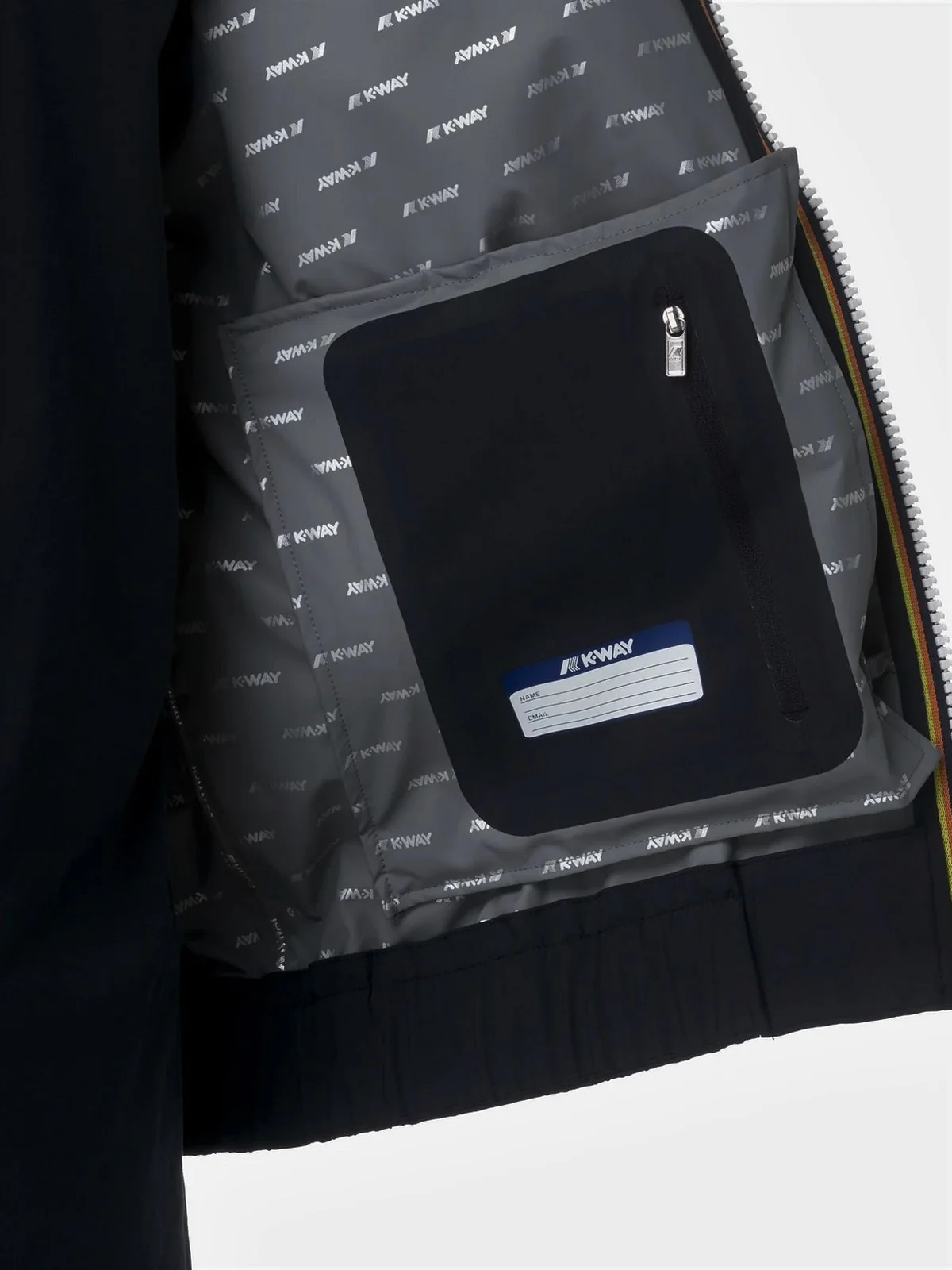 K-WAY Giubbino Uomo AURENE STRETCH DOT K51376W USY Nero - Image 5
