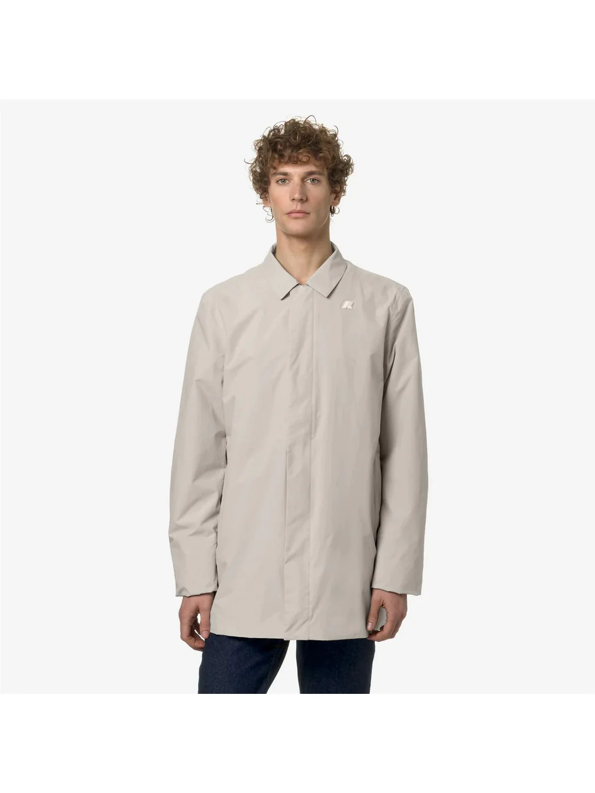K-WAY Giubbino Uomo Benny Eco Ottoman K1141RW 634 Beige - Image 2