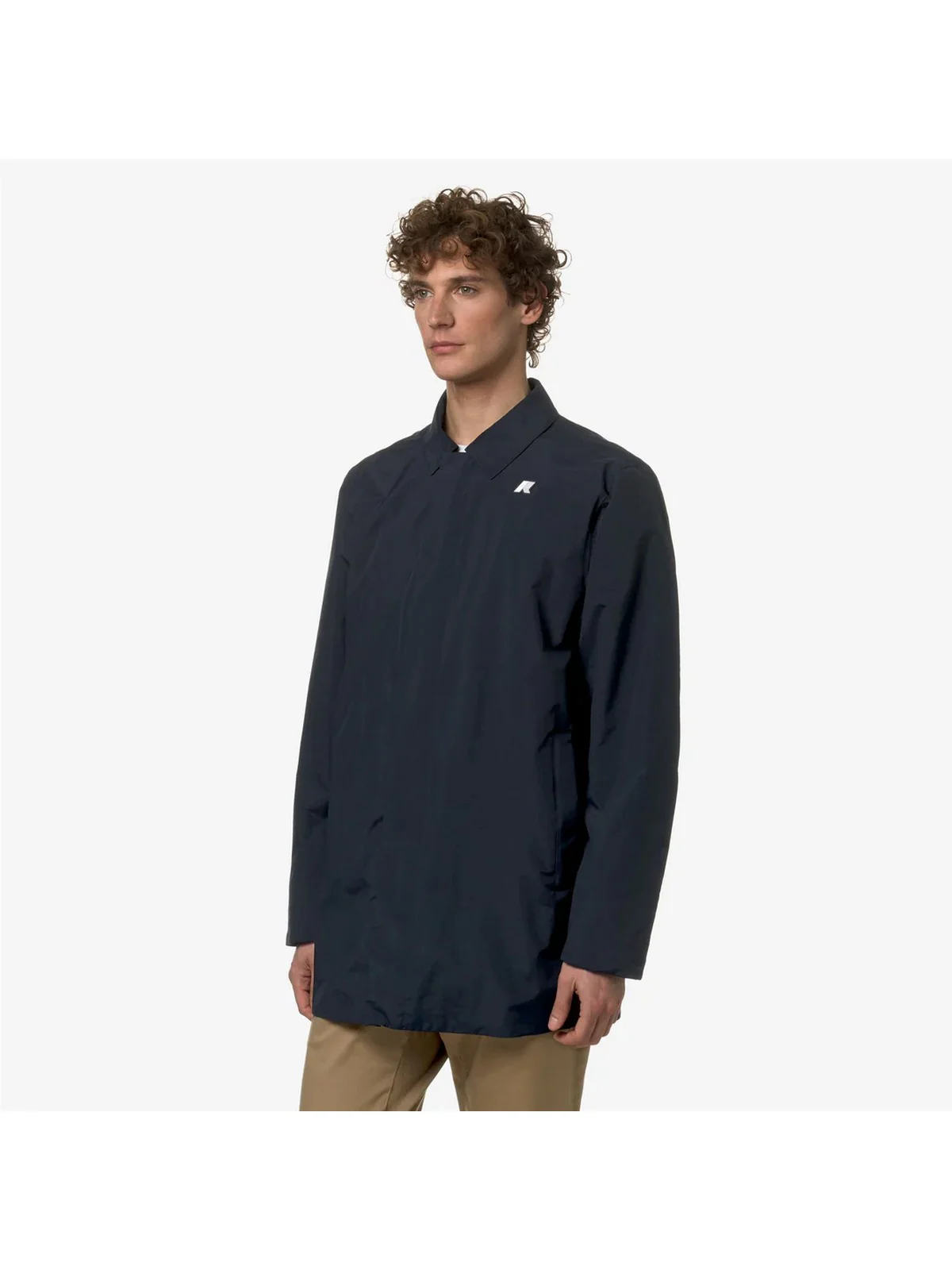 K-WAY Giubbino Uomo Benny Eco Ottoman K1141RW K89 Blu - Image 4