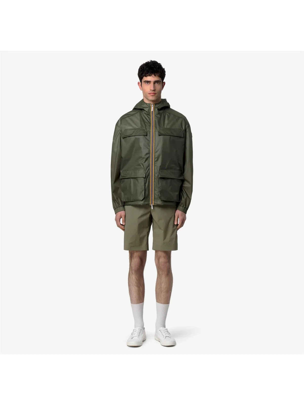 K-WAY Giubbino Uomo CLAD EXTRA LIGHT 3L K3134GW V15 Green Lichen - Image 3