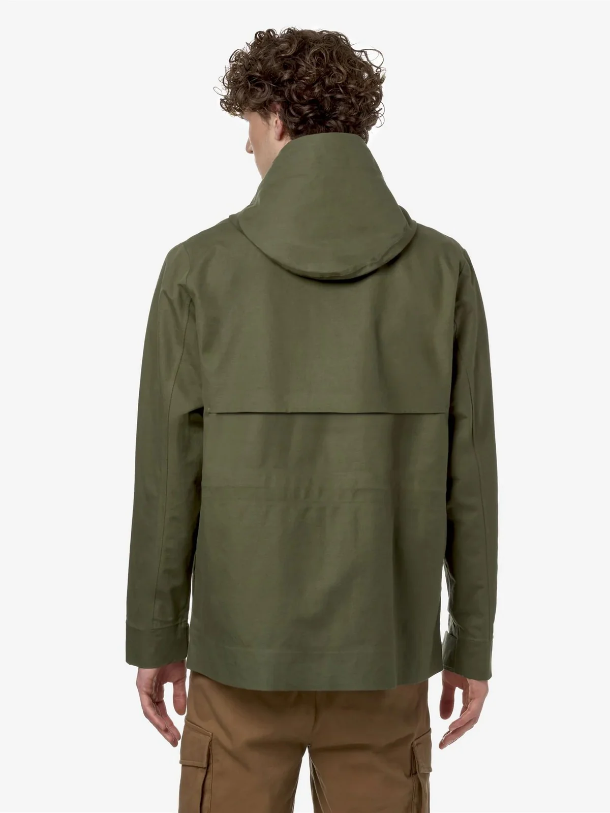 K-WAY Giubbino Uomo Erhal Linen Blend 2L K7131DW ANR Verde - Image 5