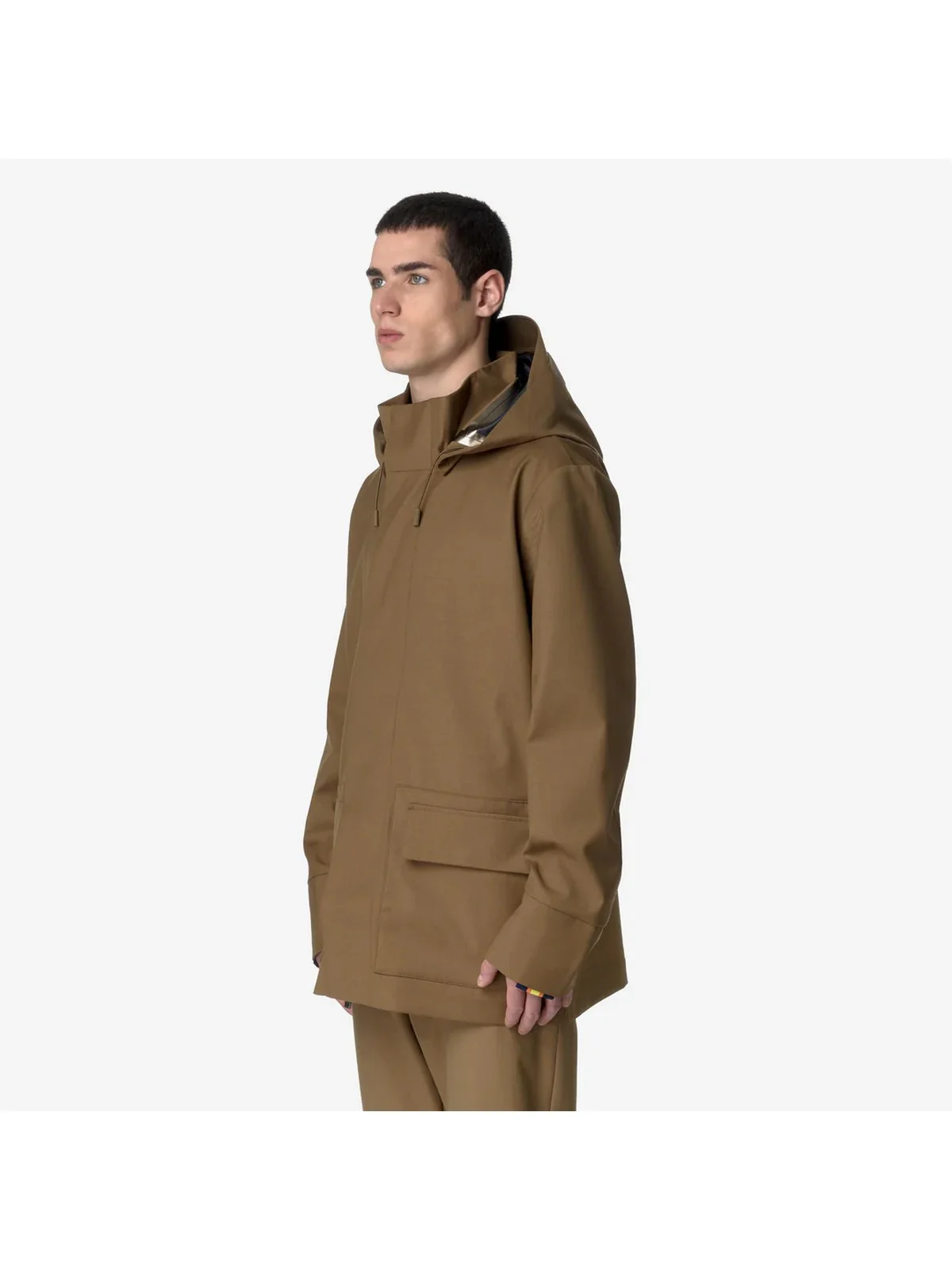 K-WAY Giubbino Uomo ERHAL TECH WOOL BLEND K51369W AR1 Marrone - Image 3