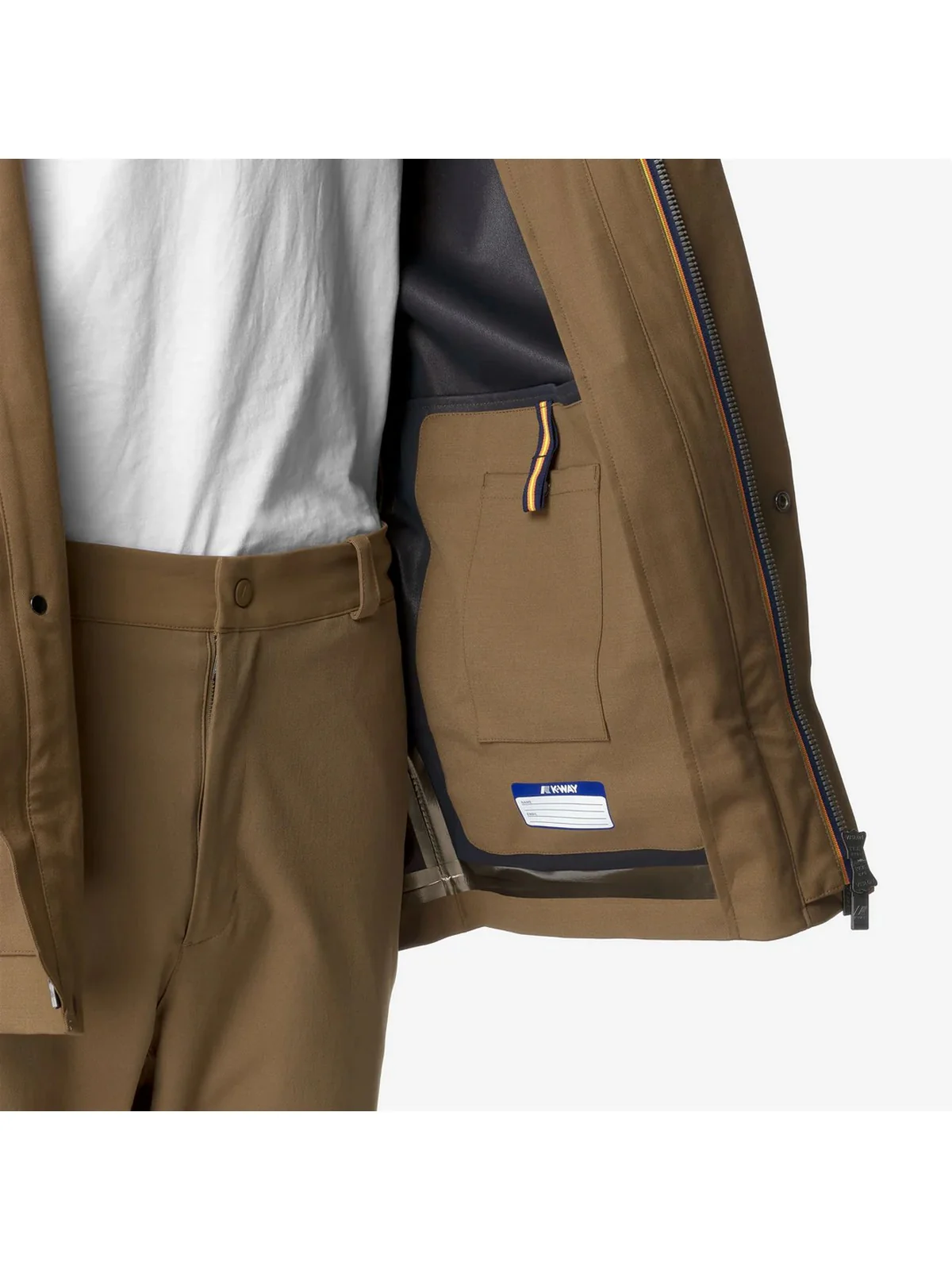 K-WAY Giubbino Uomo ERHAL TECH WOOL BLEND K51369W AR1 Marrone - Image 4