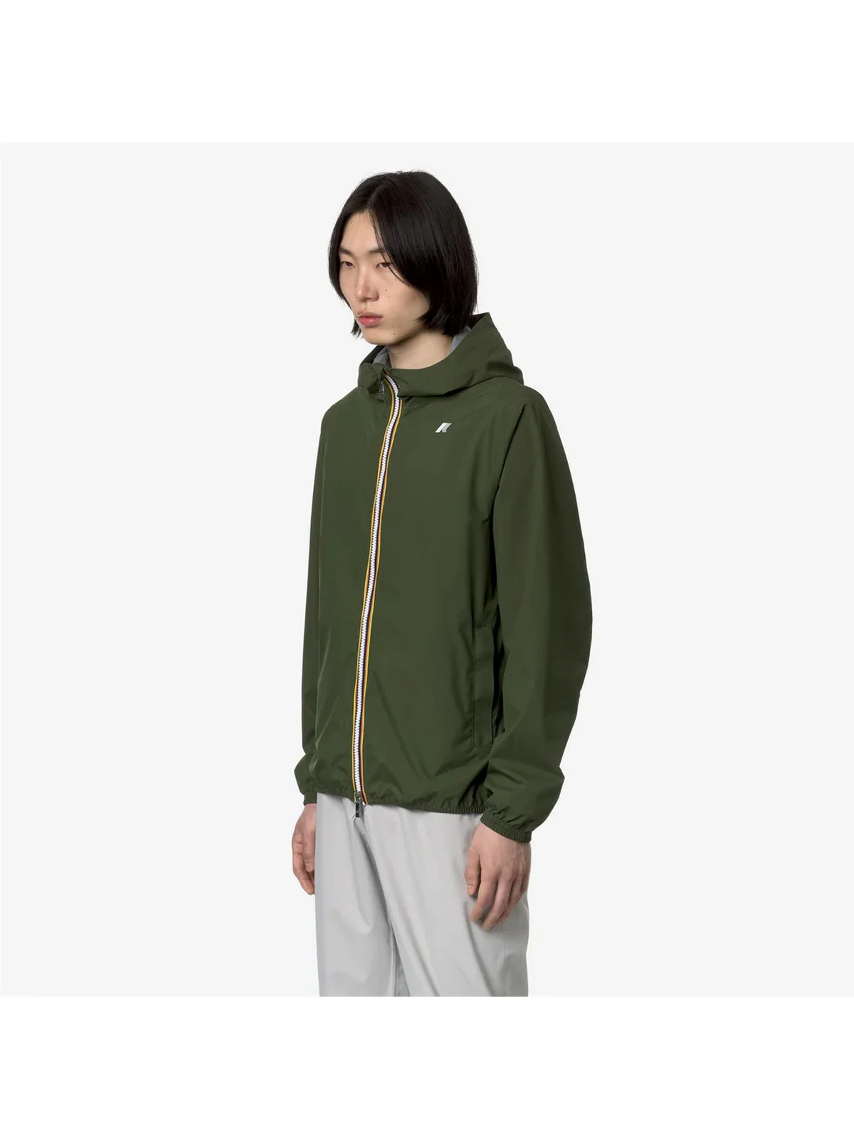 K-WAY Giubbino Uomo Jack Eco Stretch Dot K5127QW H11 Verde - Image 2