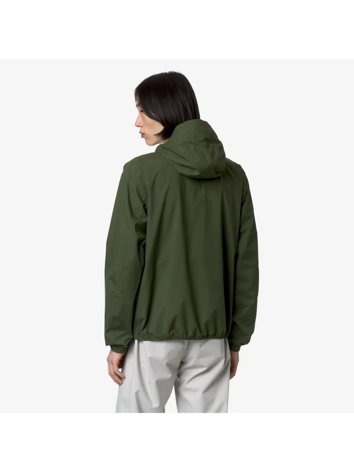 K-WAY Giubbino Uomo Jack Eco Stretch Dot K5127QW H11 Verde - Image 4