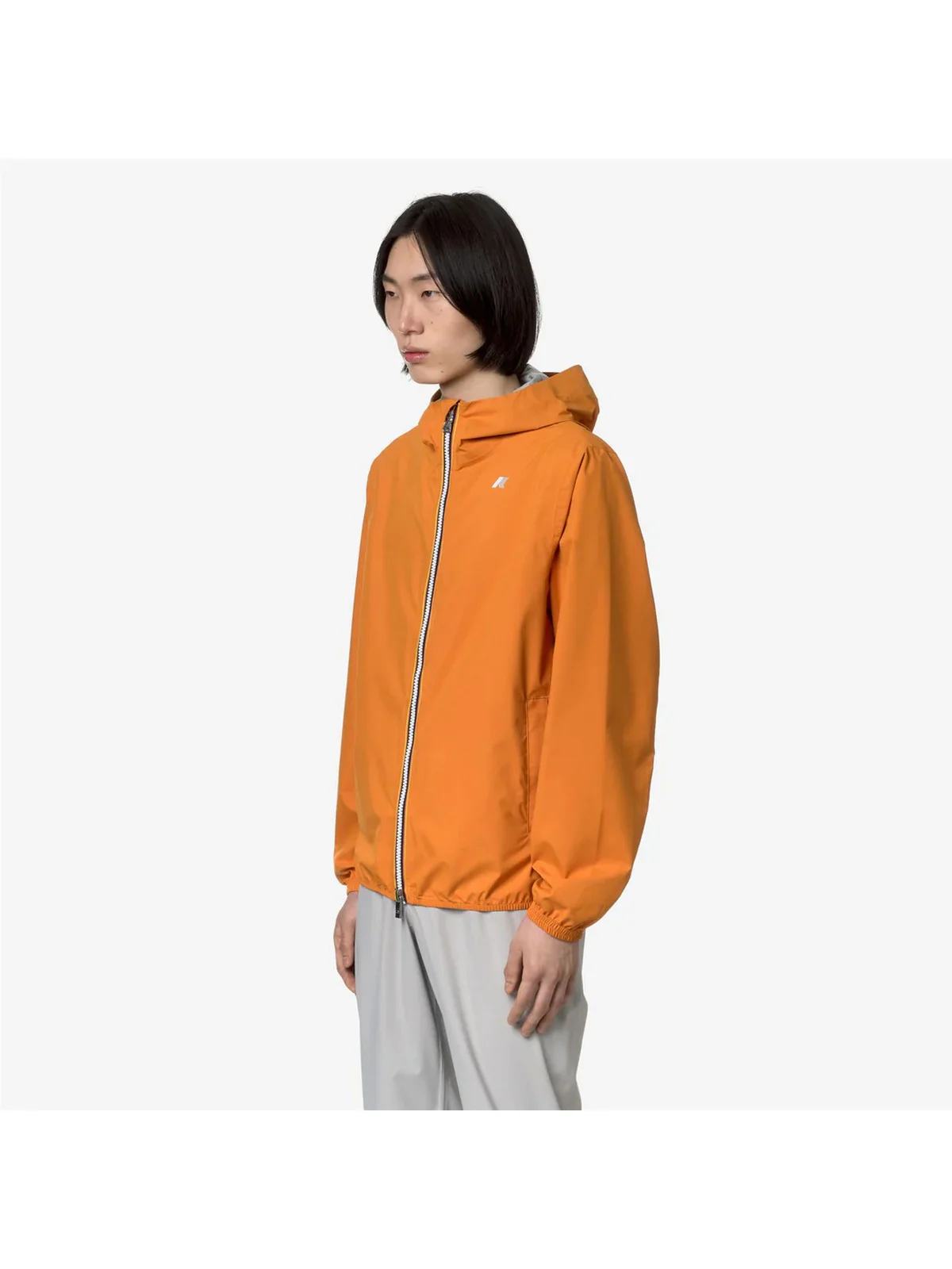 K-WAY Giubbino Uomo Jack Eco Stretch Dot K5127QW M30 Arancione - Image 4