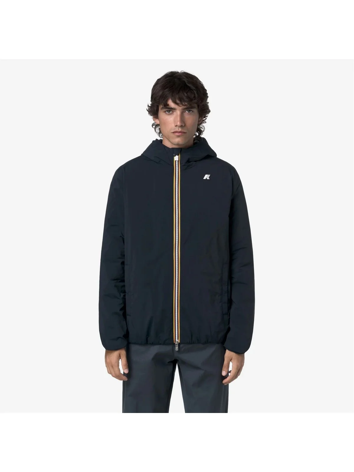 K-WAY Giubbino Uomo JACK PLAIN WARM K2136DW K89 BLUE DEPTH - Image 4