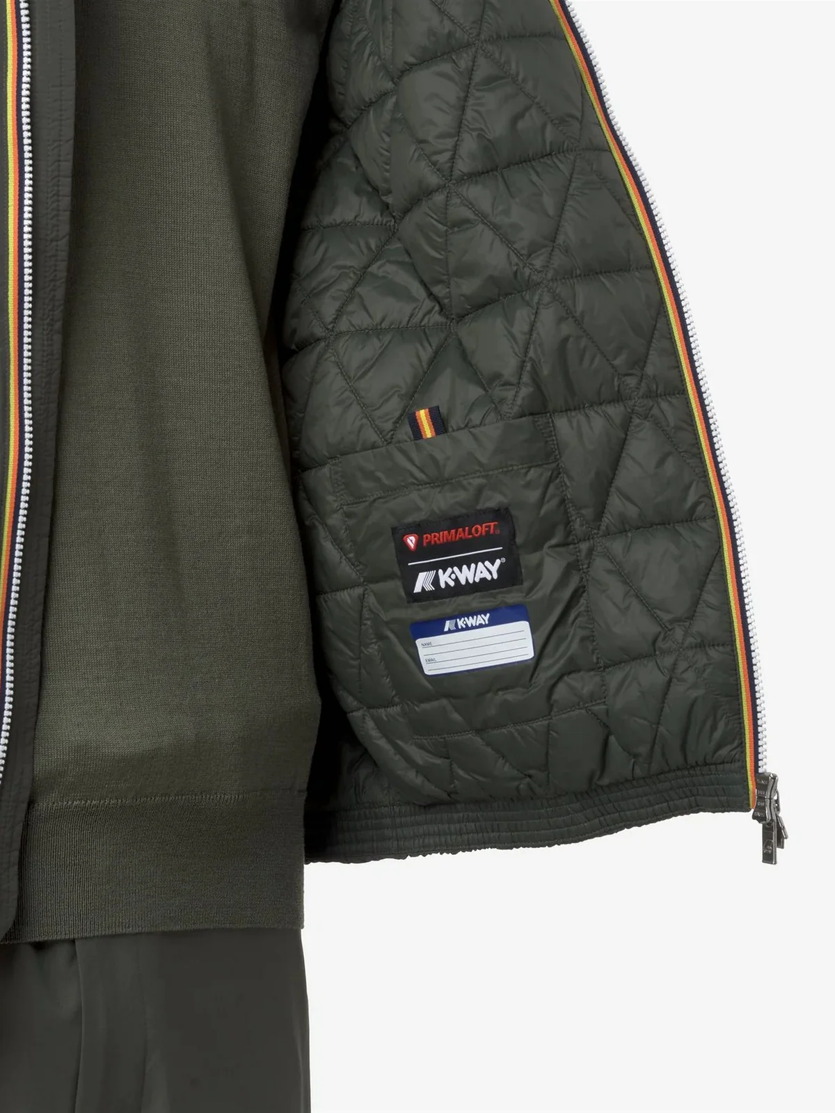 K-WAY Giubbino Uomo JACK PLAIN WARM K2136DW WMR GREEN BLACKISH - Image 5